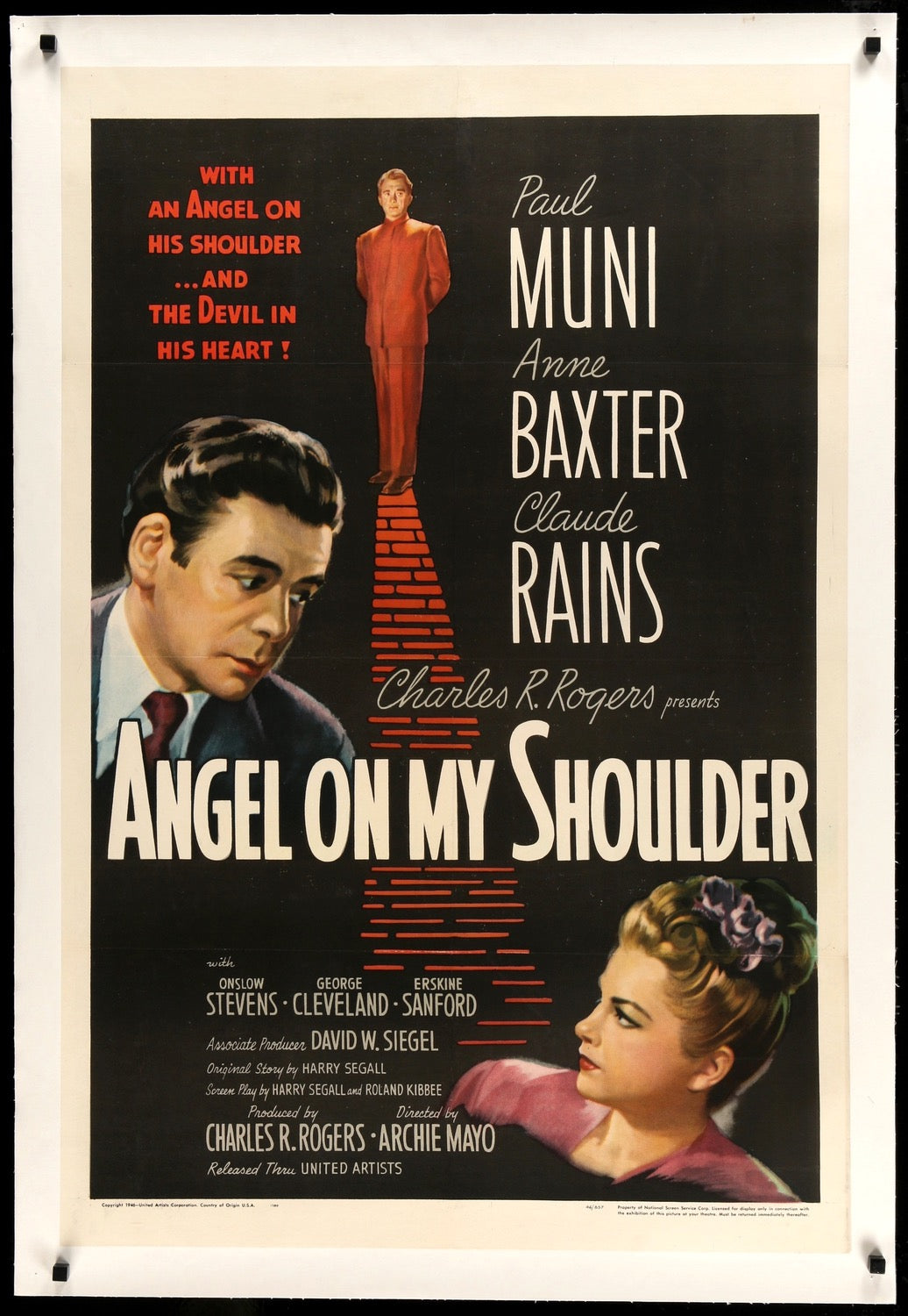 Angel on my Shoulder (1946) original movie poster for sale at Original Film Art - Vintage Movie Posters
