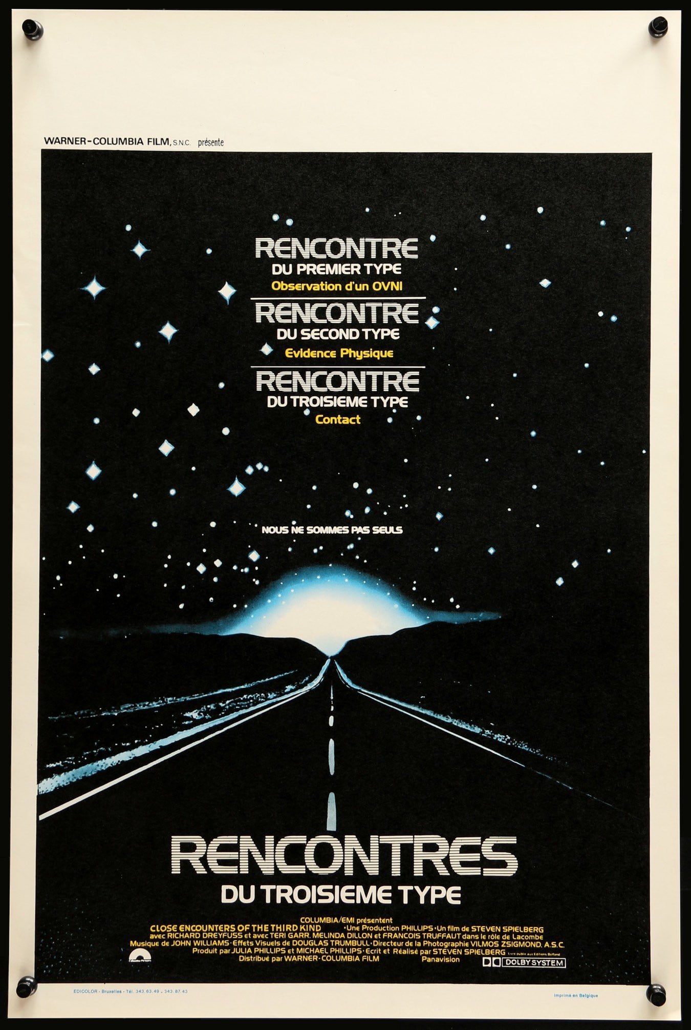 Close Encounters of the Third Kind (1977) original movie poster for sale at Original Film Art - Vintage Movie Posters