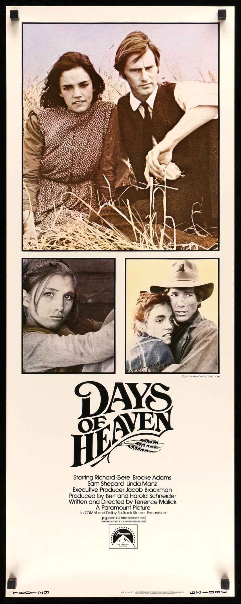 Days of Heaven (1978) original movie poster for sale at Original Film Art - Vintage Movie Posters