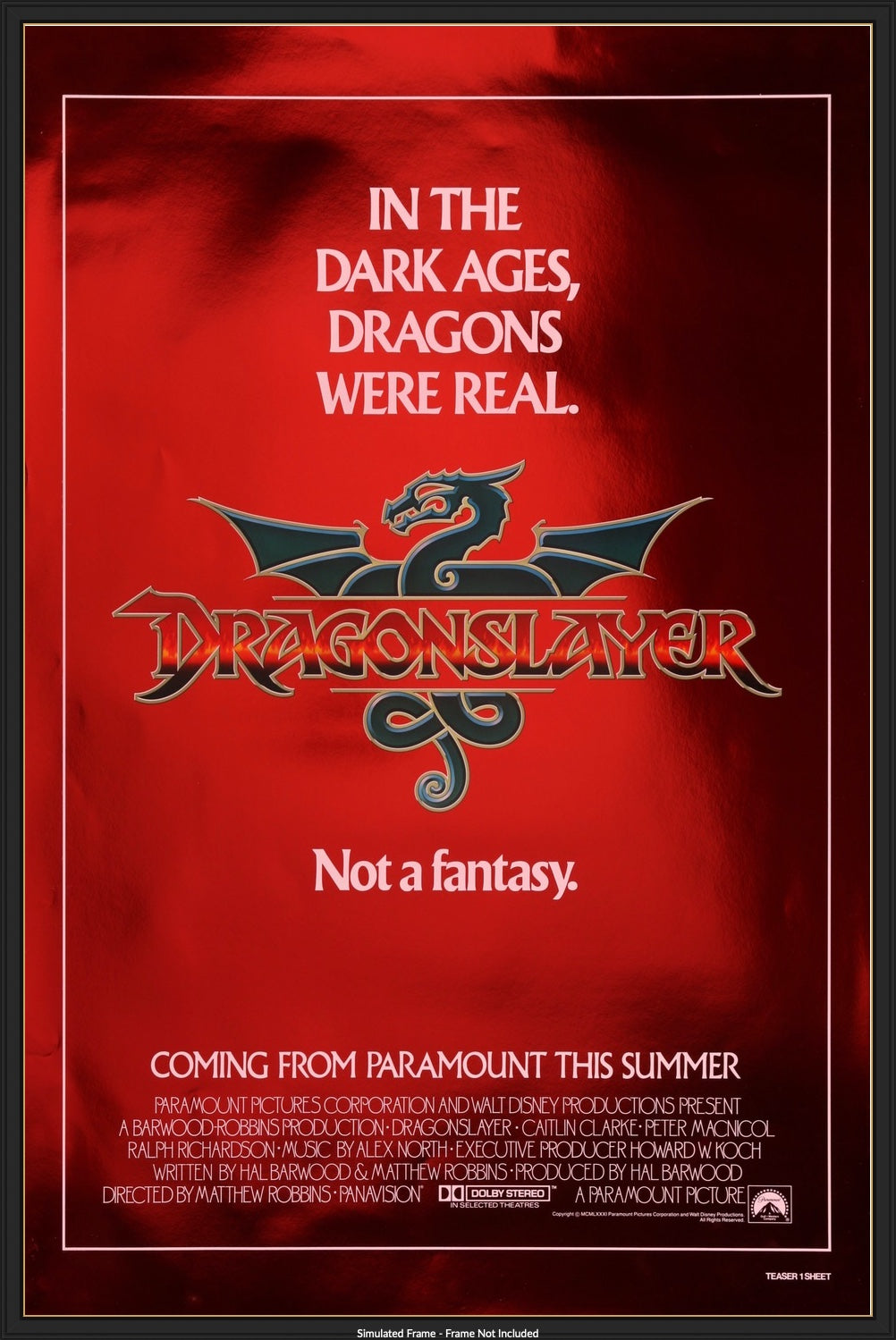 Dragonslayer (1981) original movie poster for sale at Original Film Art - Vintage Movie Posters