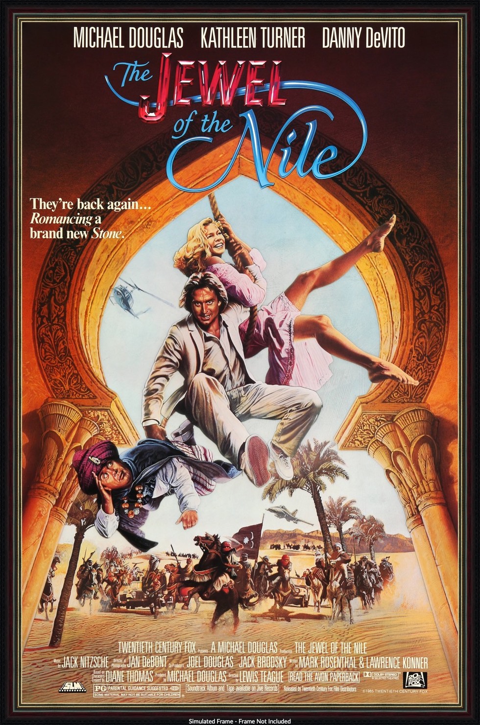 Jewel of the Nile (1985) original movie poster for sale at Original Film Art - Vintage Movie Posters