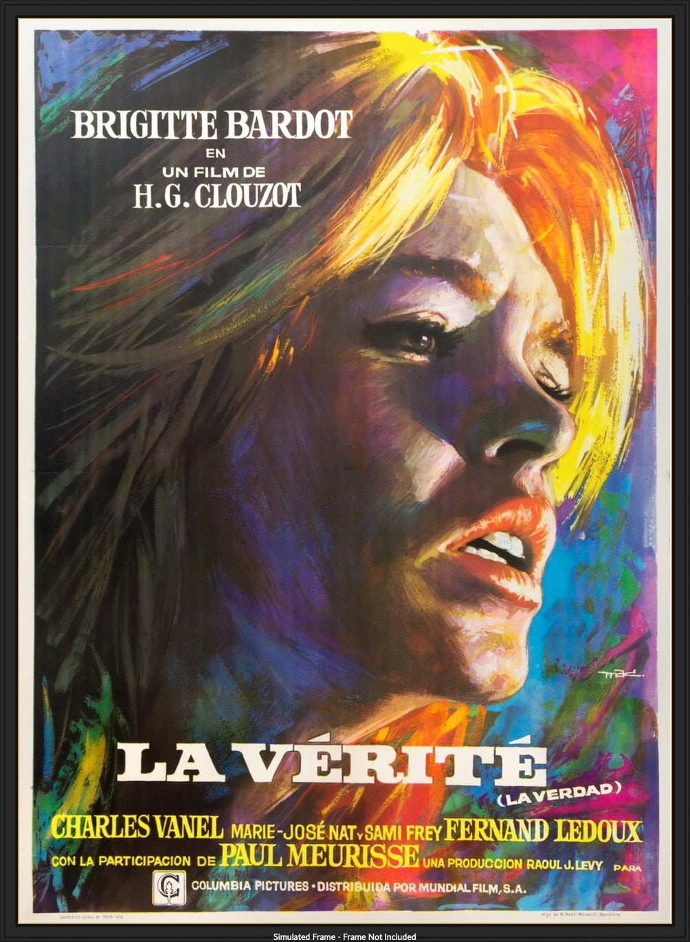 La Verite (1960) original movie poster for sale at Original Film Art - Vintage Movie Posters