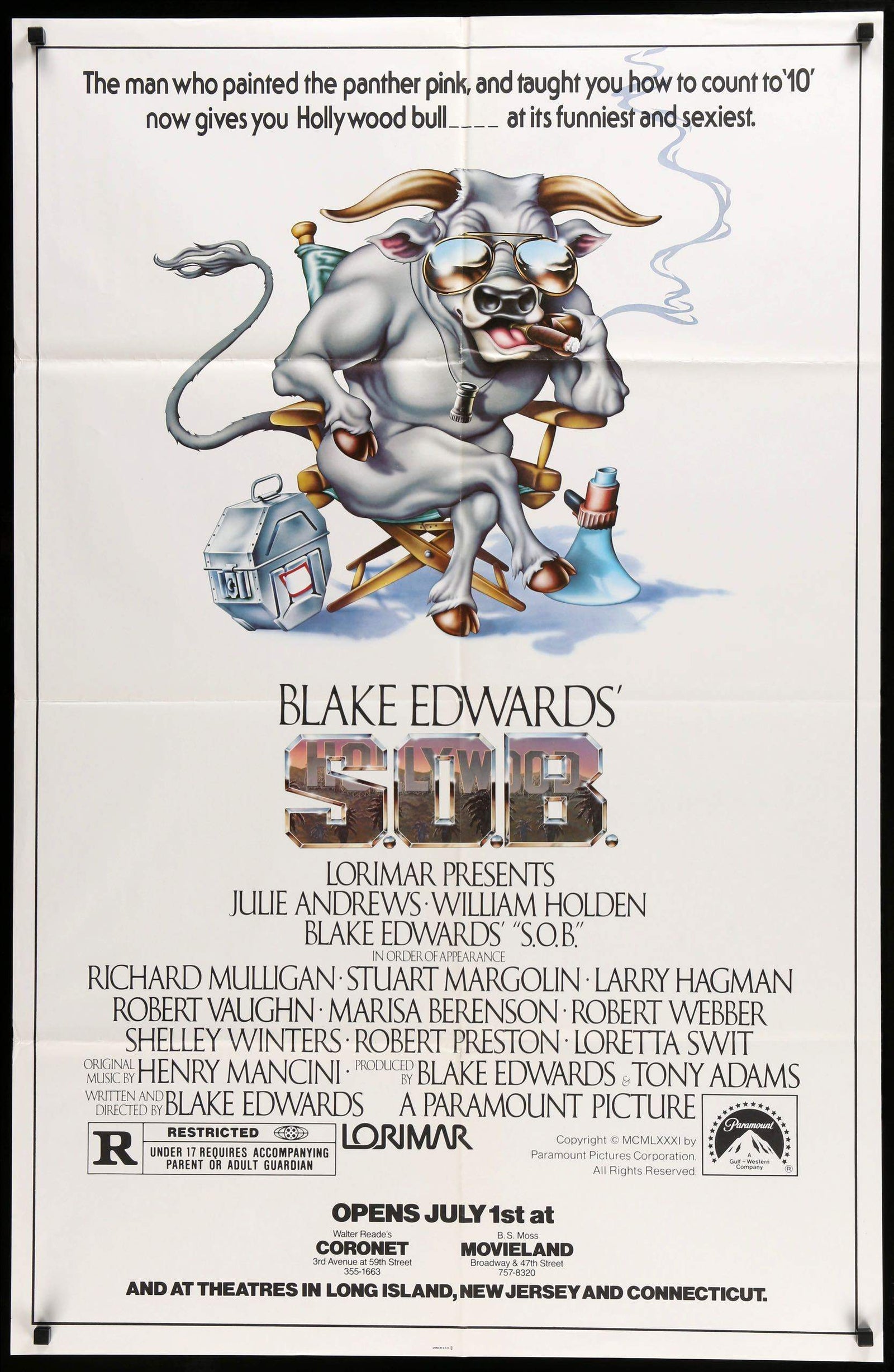 S.O.B. (1981) original movie poster for sale at Original Film Art - Vintage Movie Posters