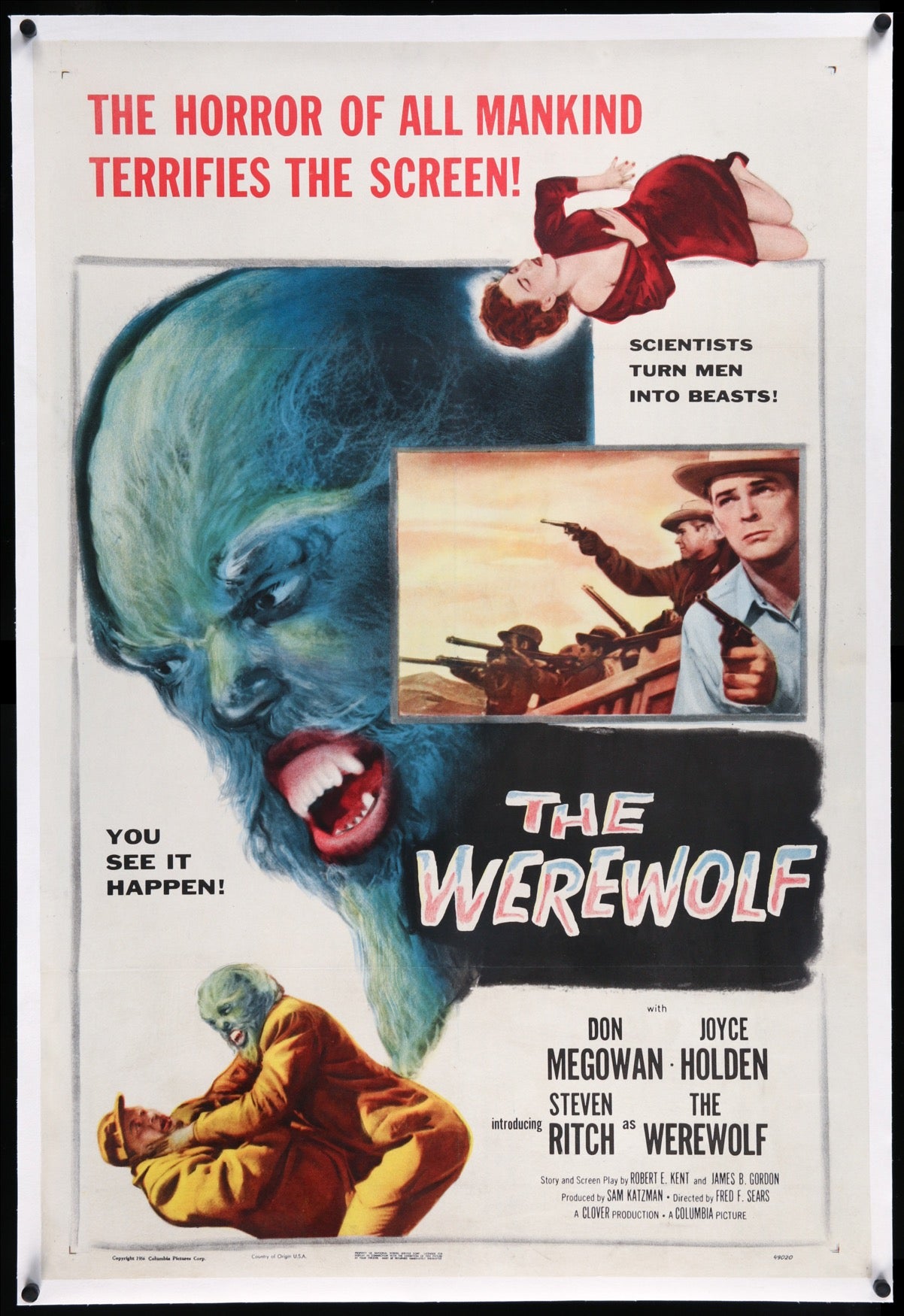 Werewolf (1956) original movie poster for sale at Original Film Art - Vintage Movie Posters