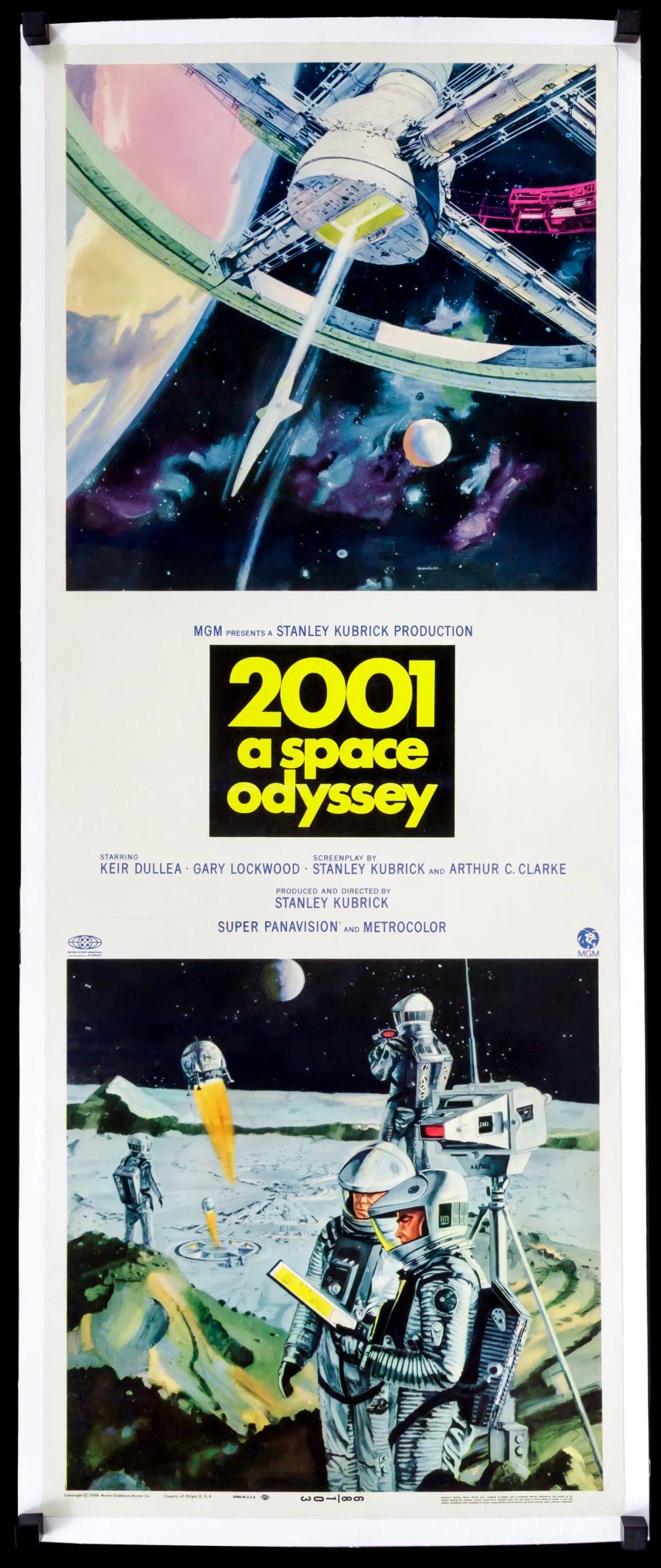 2001 A Space Odyssey 1968 Original Insert Theatrical Movie Poster 2001-a-space-odyssey-1968-original-insert-theatrical-movie-poster