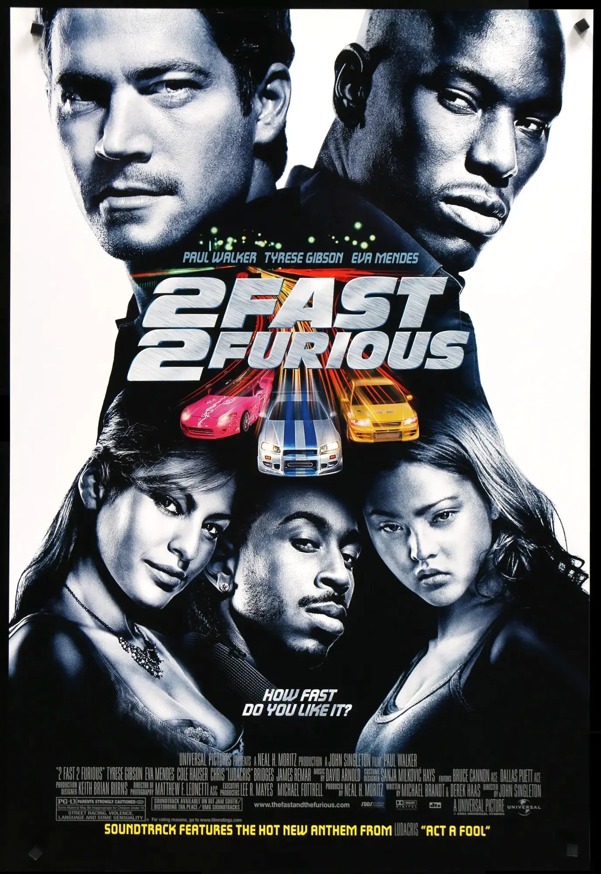 2 Fast 2 Furious (2003) original movie poster for sale at Original Film Art