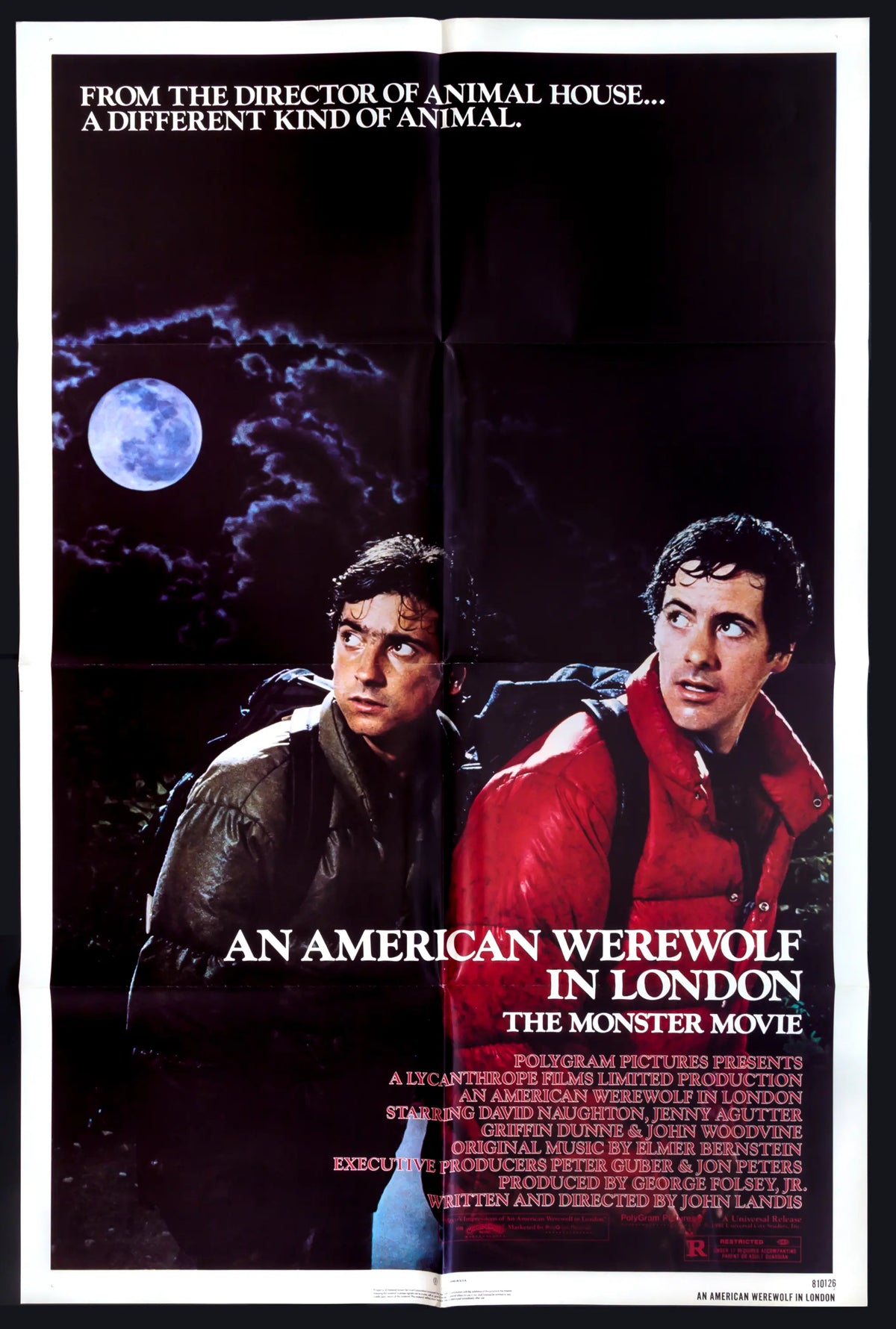 An American Werewolf In London 1981 Original One Sheet Movie Poster an-american-werewolf-in-london-1981-original-one-sheet-movie-poster
