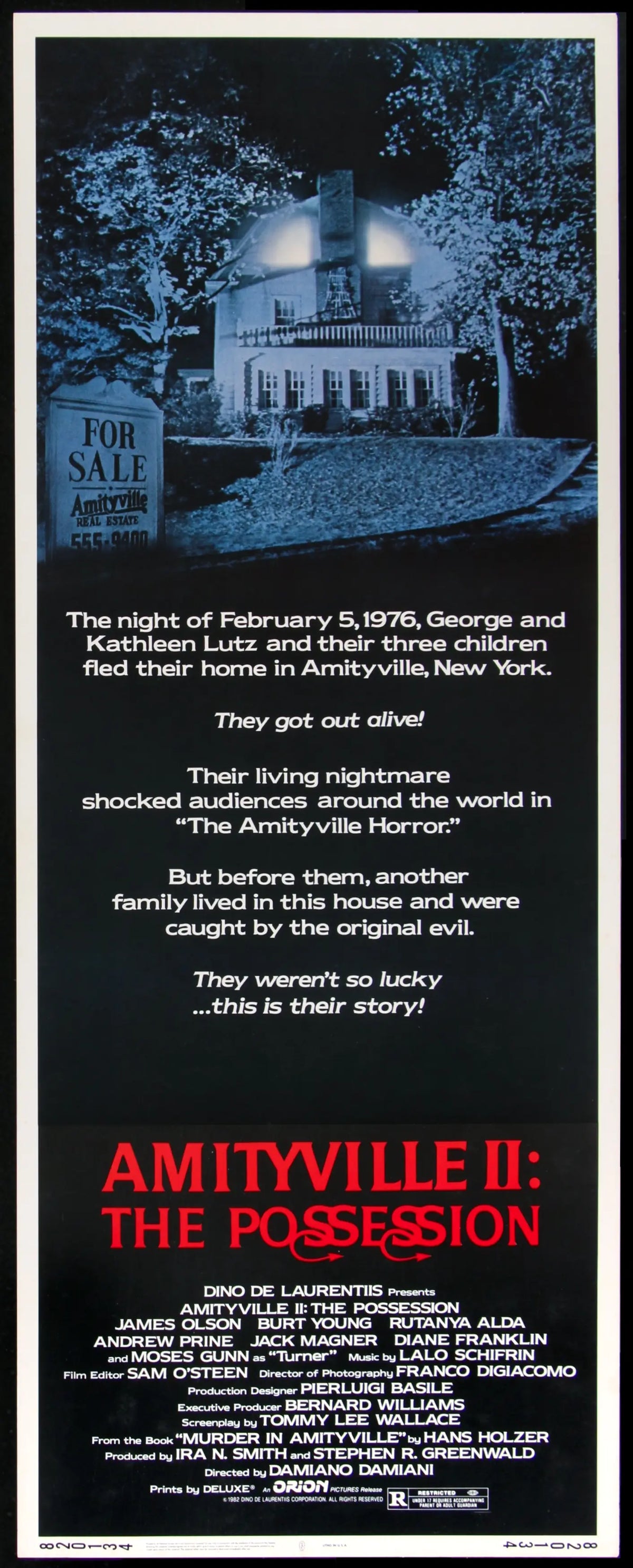 Amityville II - The Possession (1982) original movie poster for sale at Original Film Art