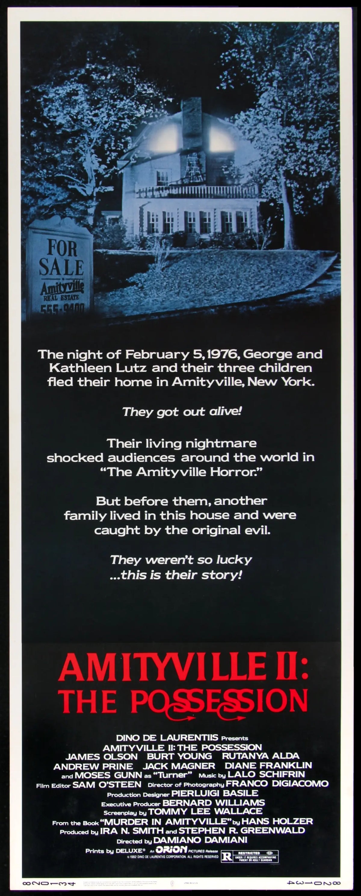 Amityville II - The Possession (1982) original movie poster for sale at Original Film Art - Vintage Movie Posters