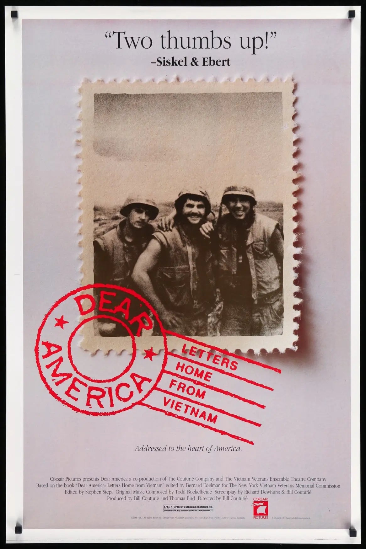 Dear America: Letters Home From Vietnam (1987) original movie poster for sale at Original Film Art - Vintage Movie Posters