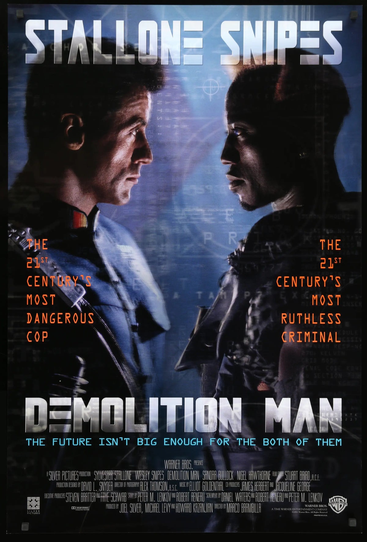 Demolition Man (1993) original movie poster for sale at Original Film Art - Vintage Movie Posters
