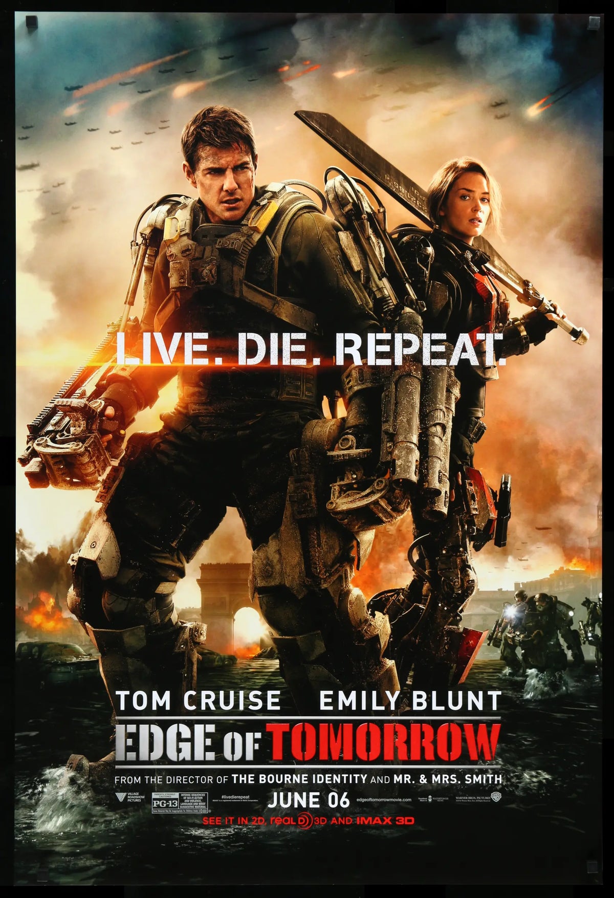 Edge of Tomorrow (2014) original movie poster for sale at Original Film Art - Vintage Movie Posters