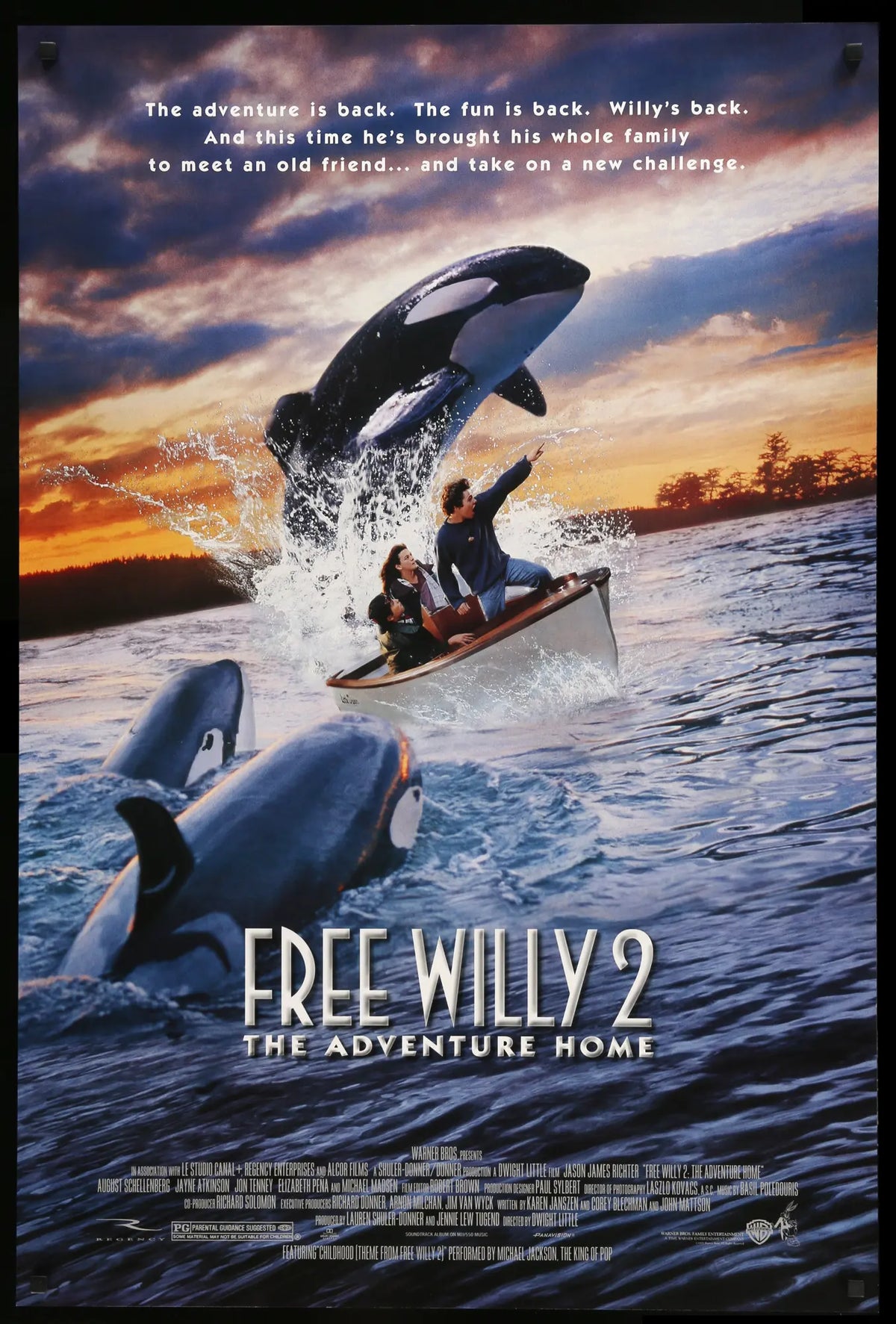 Free Willy 2: The Adventure Home (1995) original movie poster for sale at Original Film Art