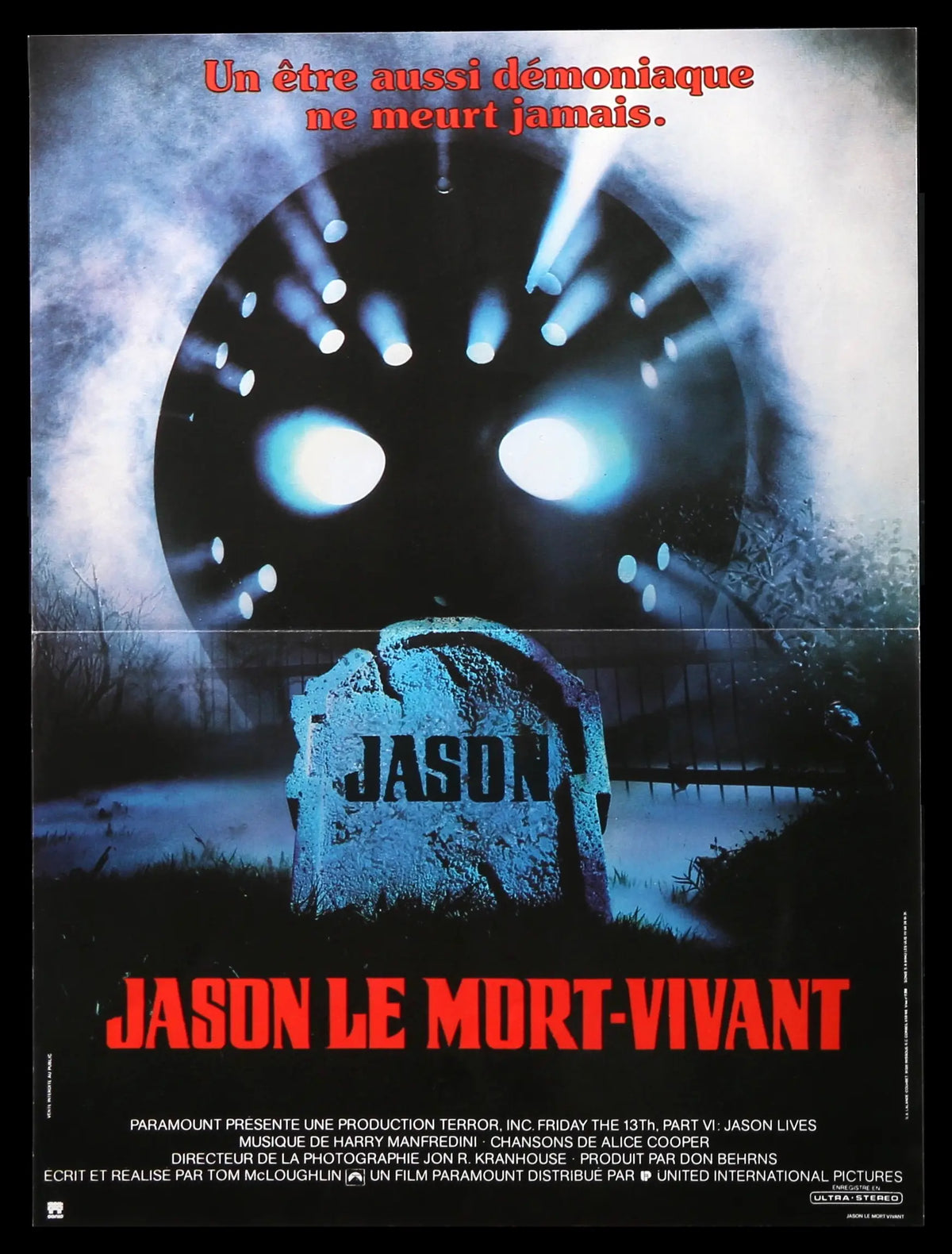 Friday the 13th Part VI: Jason Lives (1986) original movie poster for sale at Original Film Art - Vintage Movie Posters
