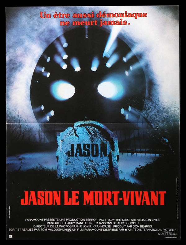 Viernes 13 Parte VI: Jason vive (1986) Póster de película original