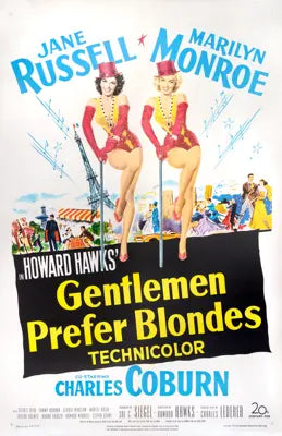Gentlemen Prefer Blondes (1953) original movie poster for sale at Original Film Art - Vintage Movie Posters