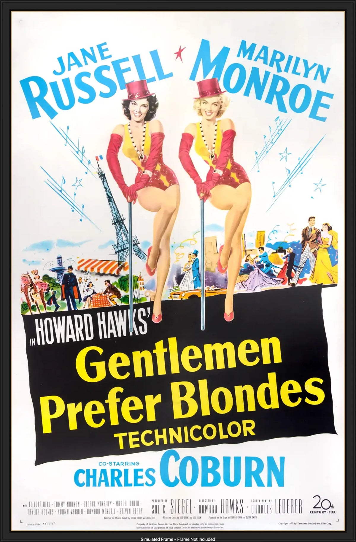 Gentlemen Prefer Blondes (1953) original movie poster for sale at Original Film Art - Vintage Movie Posters