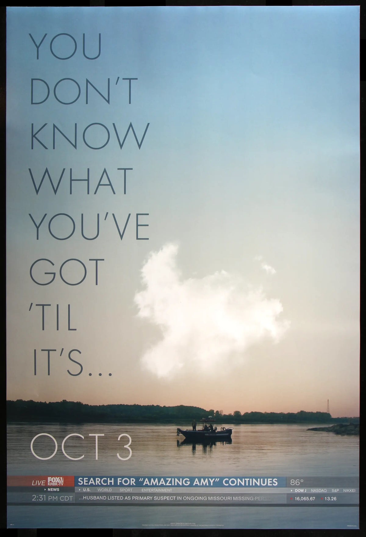 Gone Girl (2014) original movie poster for sale at Original Film Art - Vintage Movie Posters