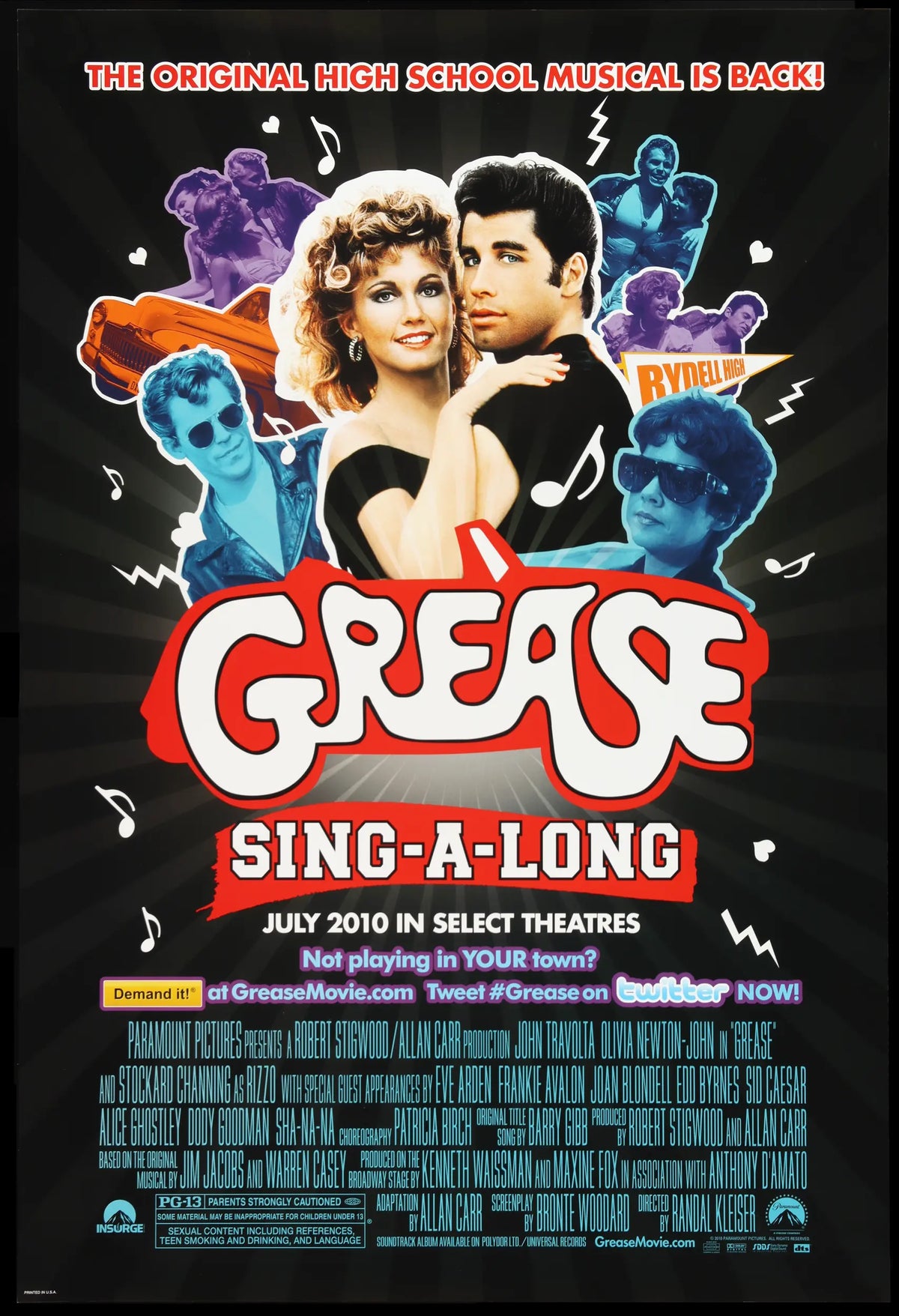 Grease (1978) Original R2010 One-Sheet Movie Poster - Original Film Art ...