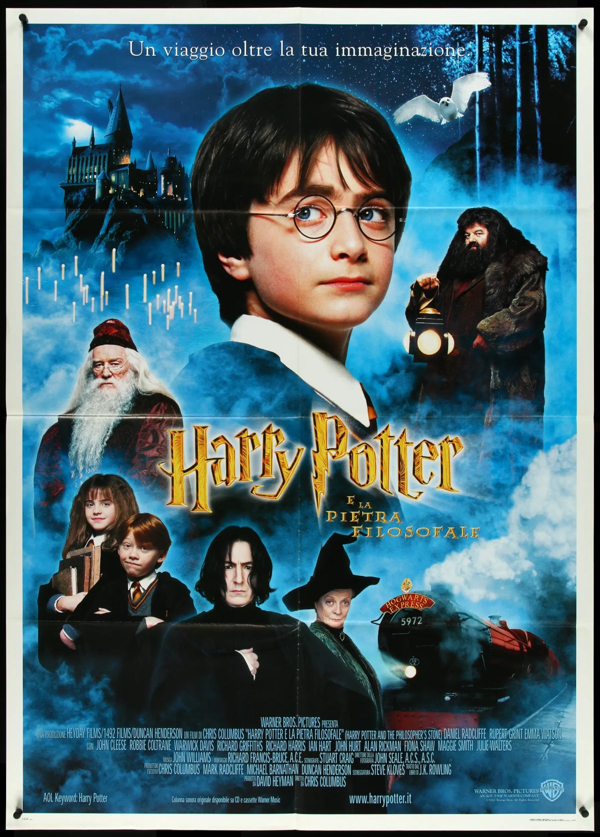 Harry Potter and the Philosopher&#39;s Stone (2001) original movie poster for sale at Original Film Art - Vintage Movie Posters
