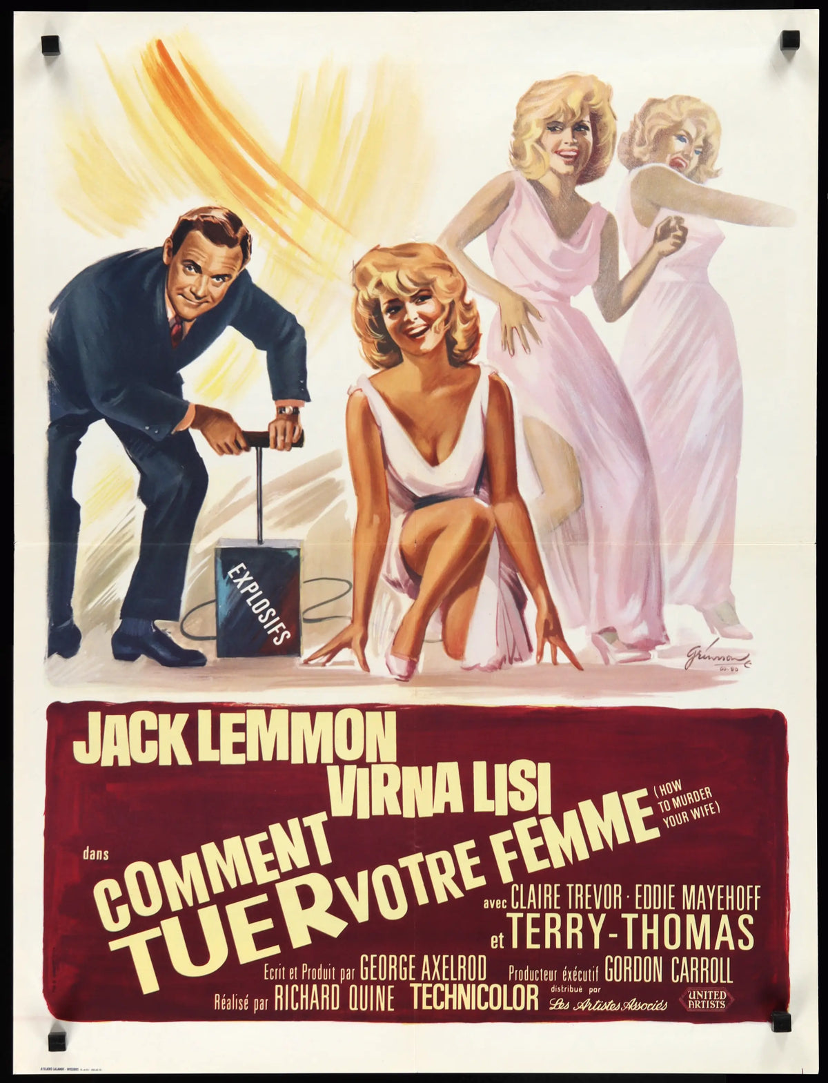 How to Murder Your Wife (1965) original movie poster for sale at Original Film Art - Vintage Movie Posters