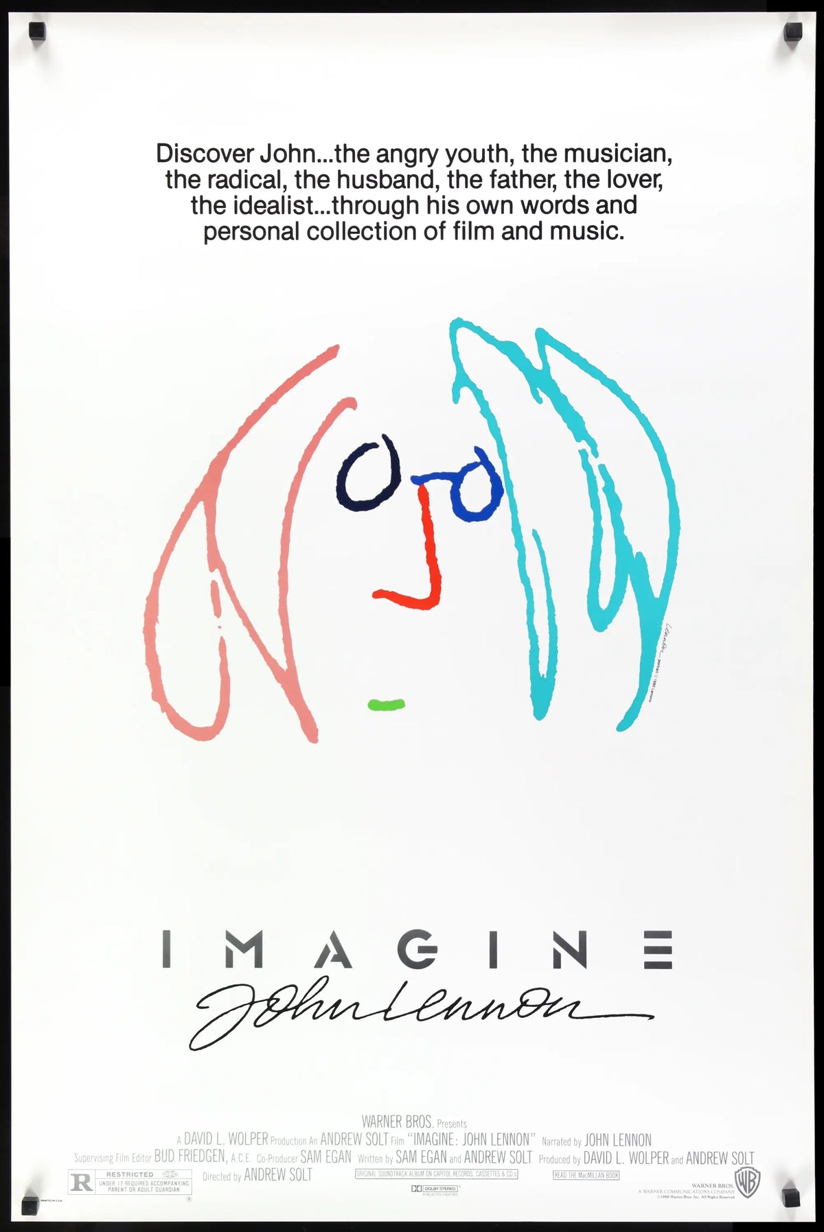 Imagine: John Lennon (1988) original movie poster for sale at Original Film Art