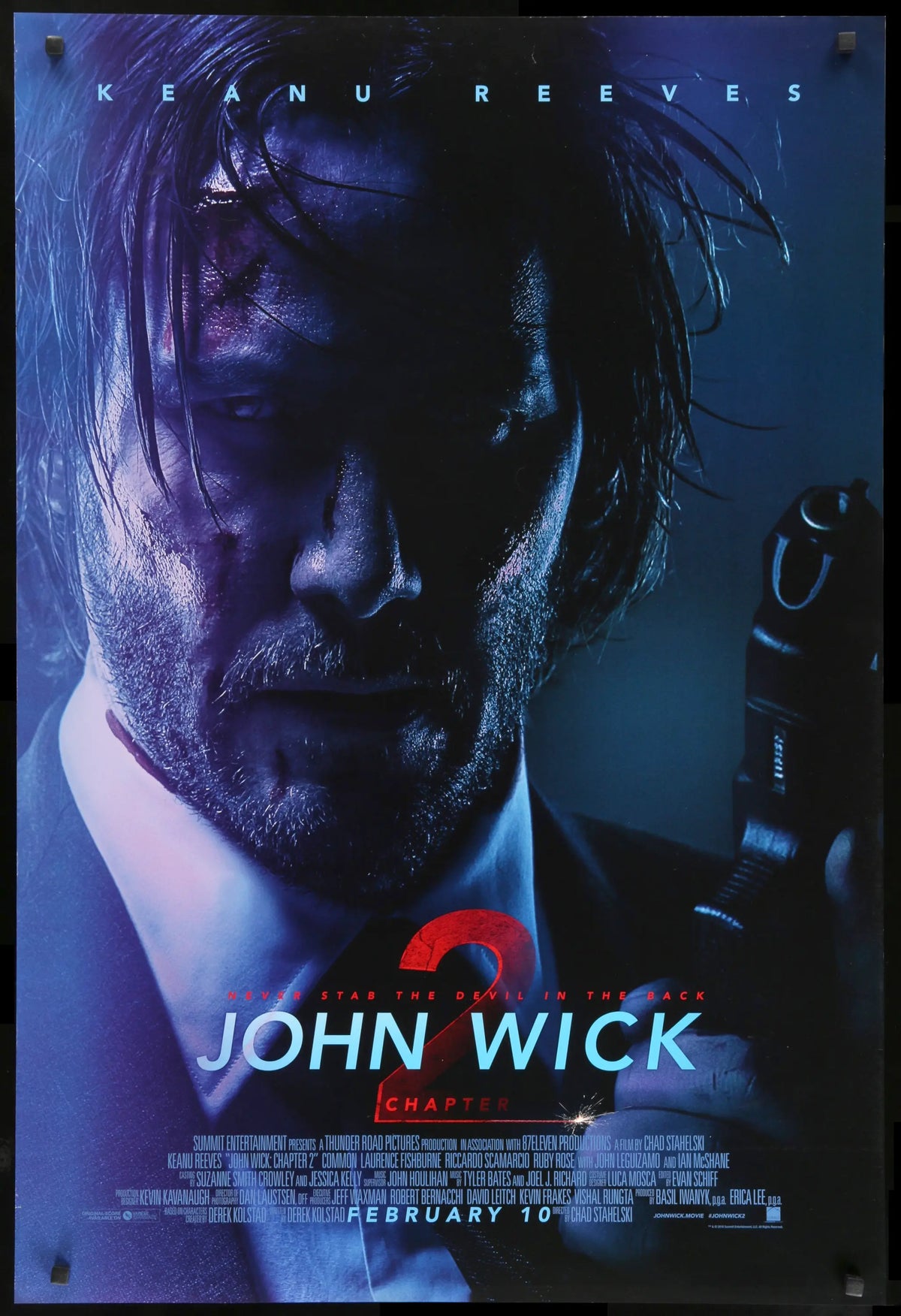 John Wick Chapter 2 2017 Original One Sheet Movie Poster Original john-wick-chapter-2-2017-original-one-sheet-movie-poster-original