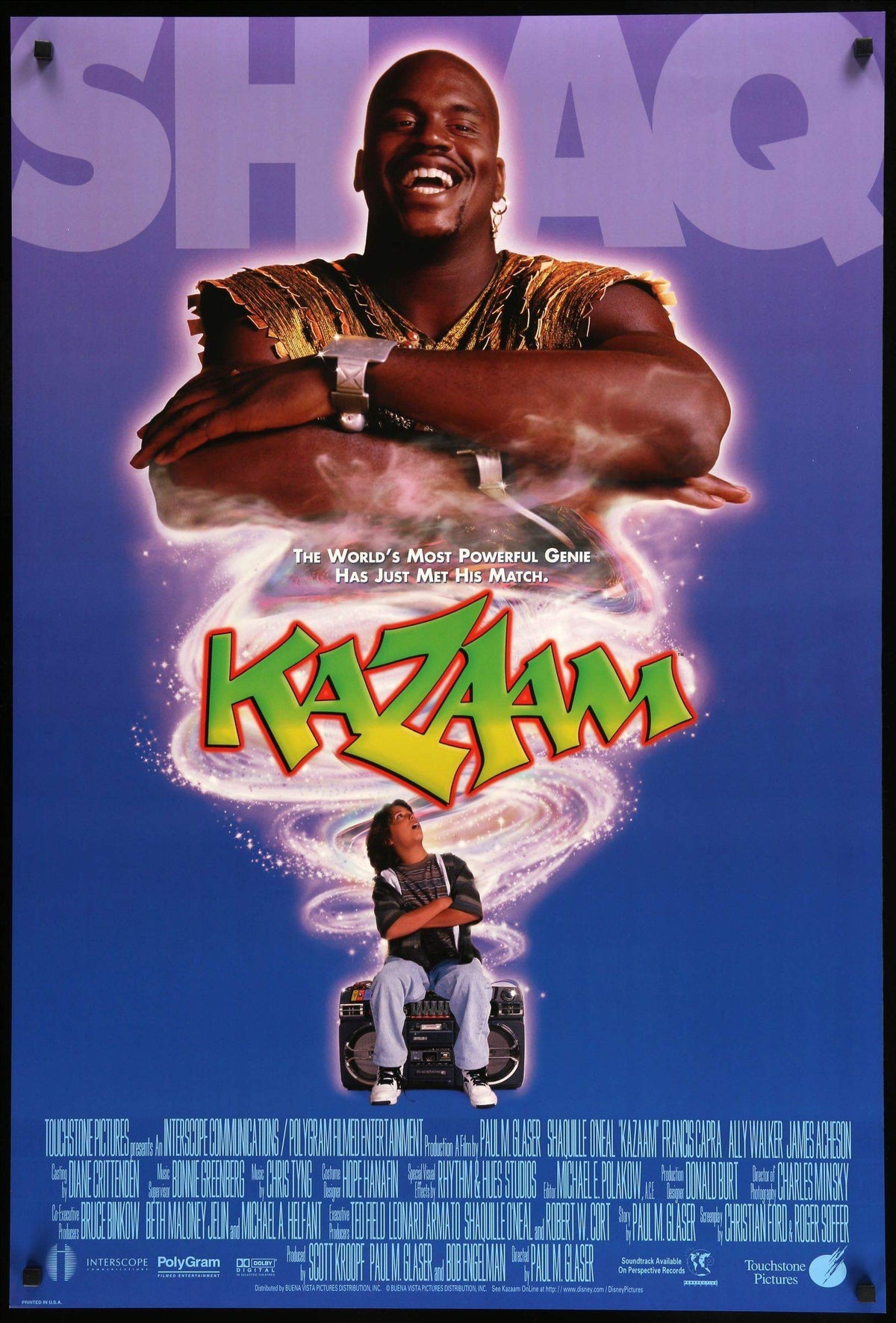 Kazaam (1996) original movie poster for sale at Original Film Art