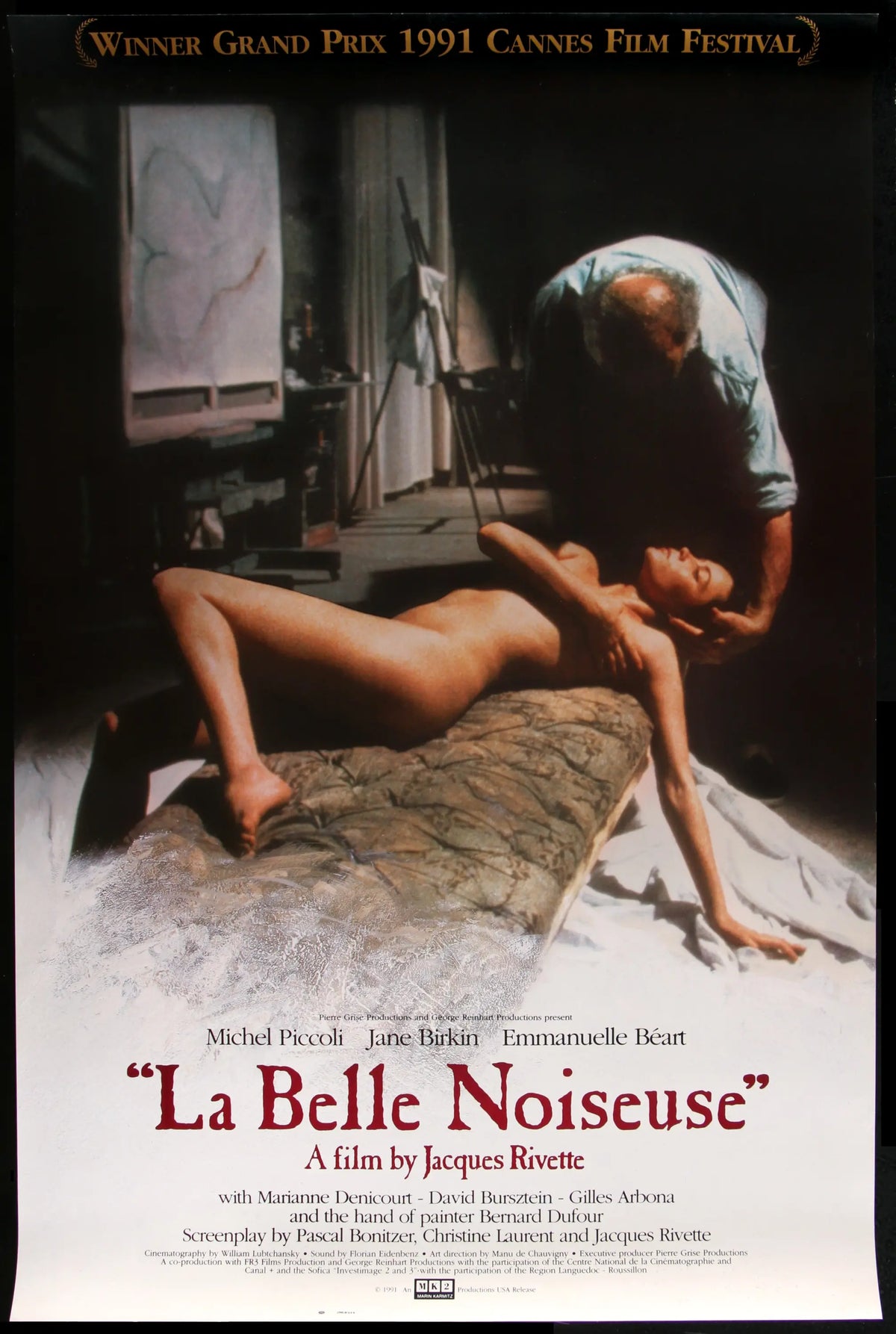 La Belle Noiseuse (1991) original movie poster for sale at Original Film Art - Vintage Movie Posters