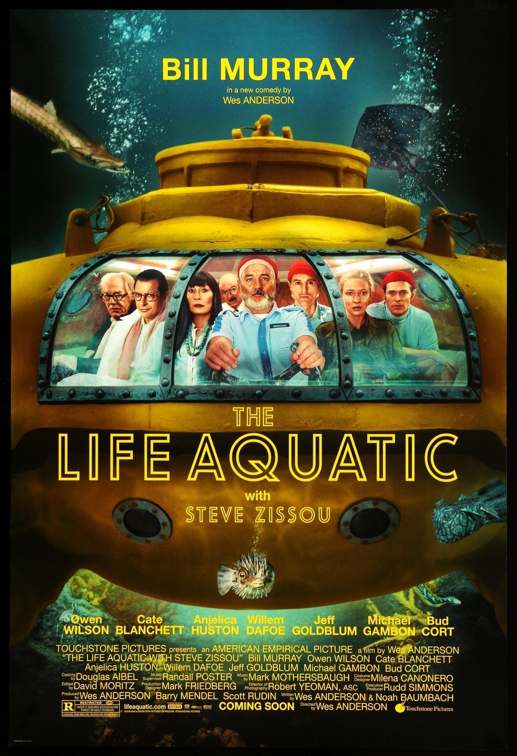 Life Aquatic with Steve Zissou (2004) original movie poster for sale at Original Film Art - Vintage Movie Posters