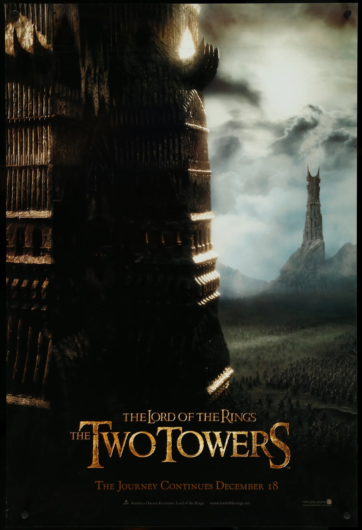Lord of the Rings: The Two Towers (2002) original movie poster for sale at Original Film Art - Vintage Movie Posters