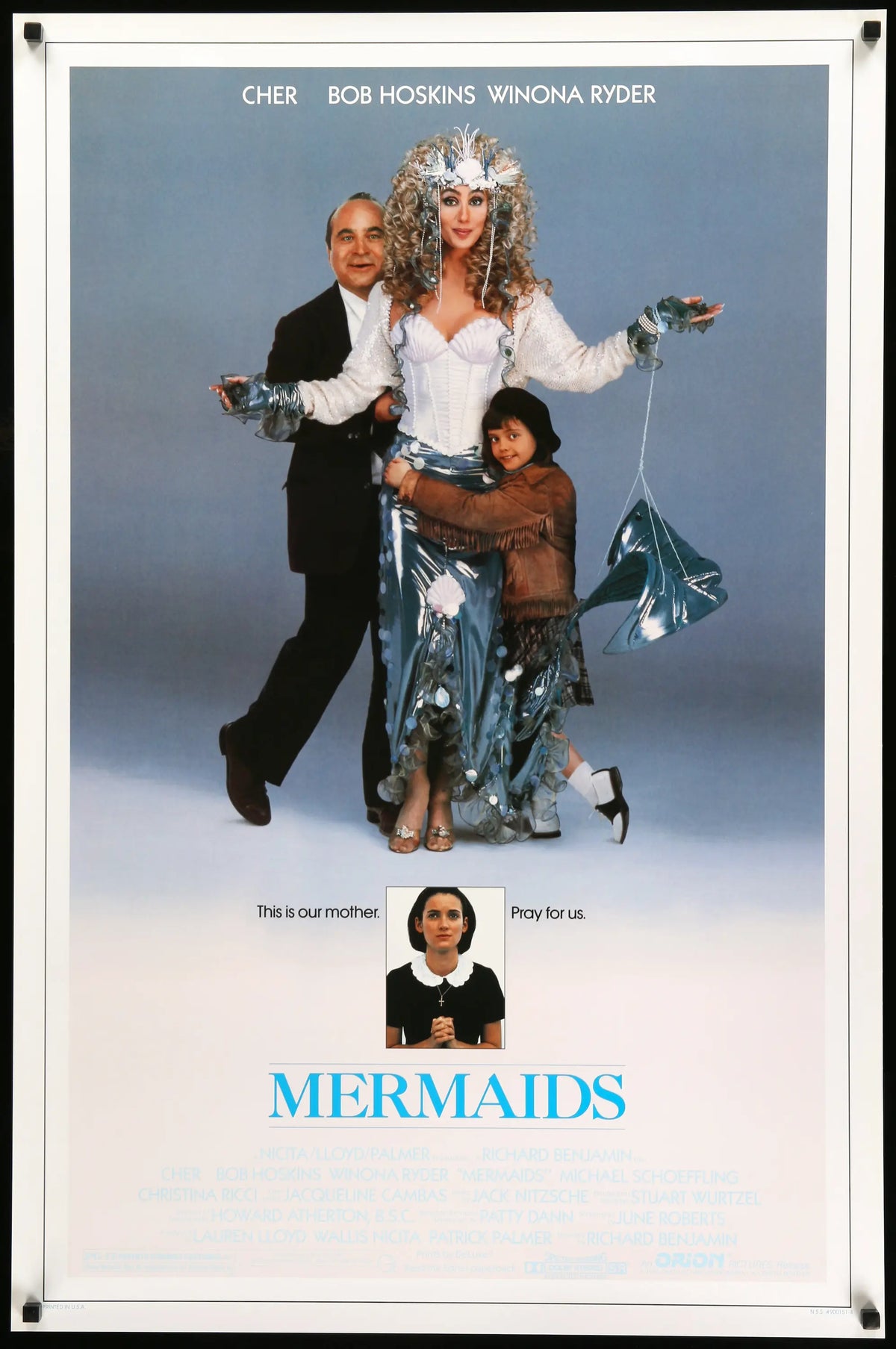 Mermaids (1990) original movie poster for sale at Original Film Art - Vintage Movie Posters