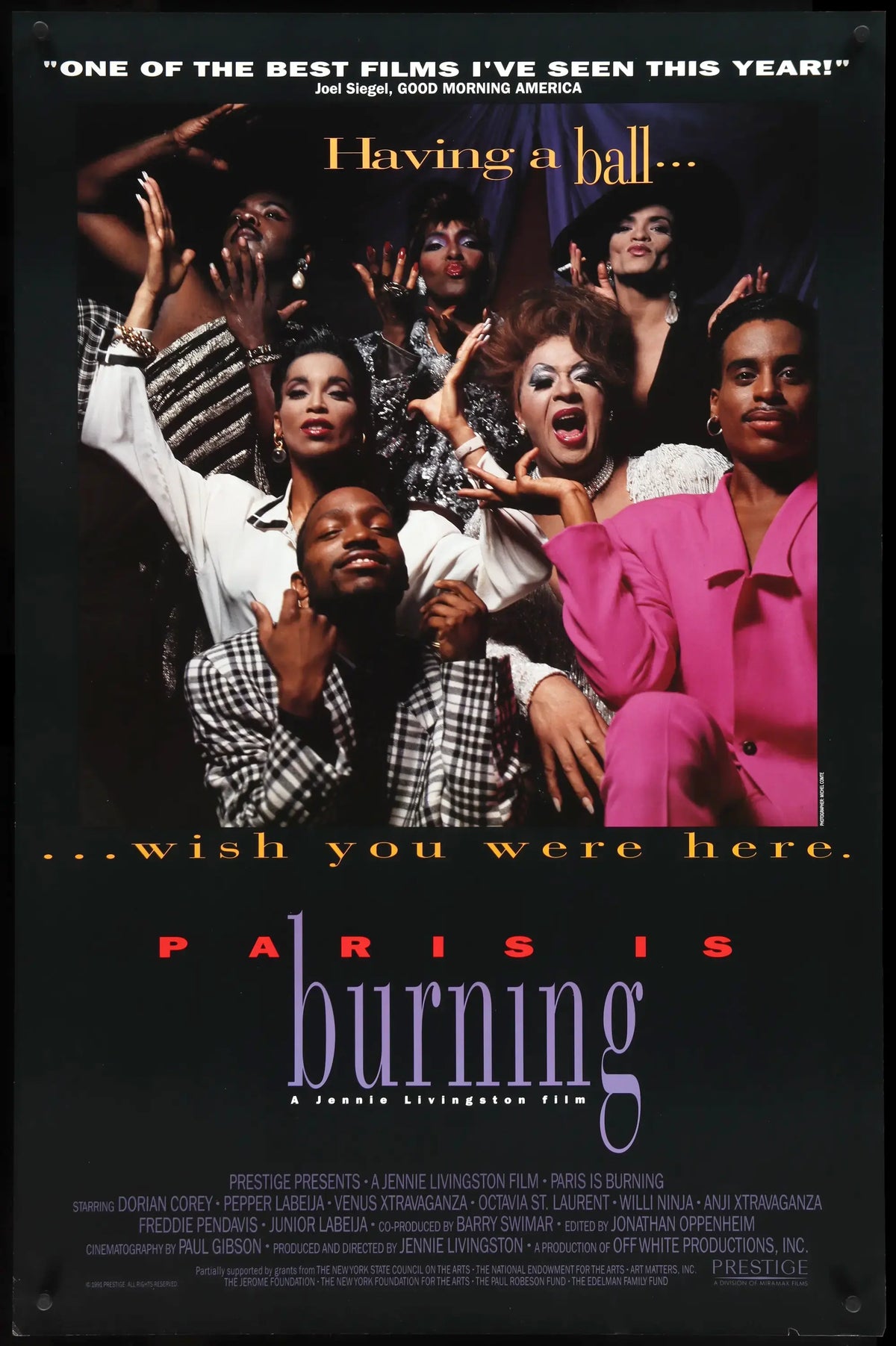 Paris is Burning (1990) original movie poster for sale at Original Film Art