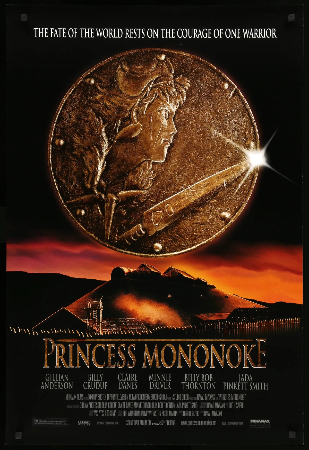 Princess Mononoke (1997) original movie poster for sale at Original Film Art - Vintage Movie Posters