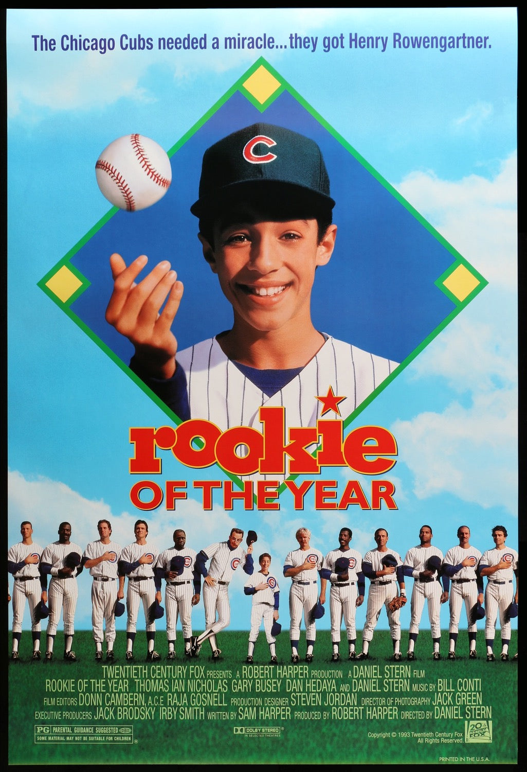 Rookie of the Year (1993) original movie poster for sale at Original Film Art