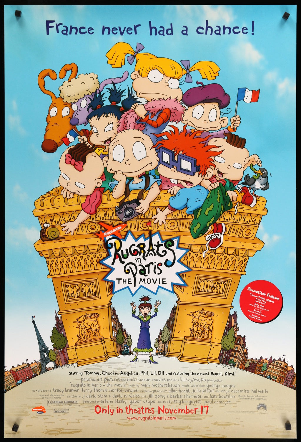 Rugrats in Paris: The Movie (2000) original movie poster for sale at Original Film Art - Vintage Movie Posters