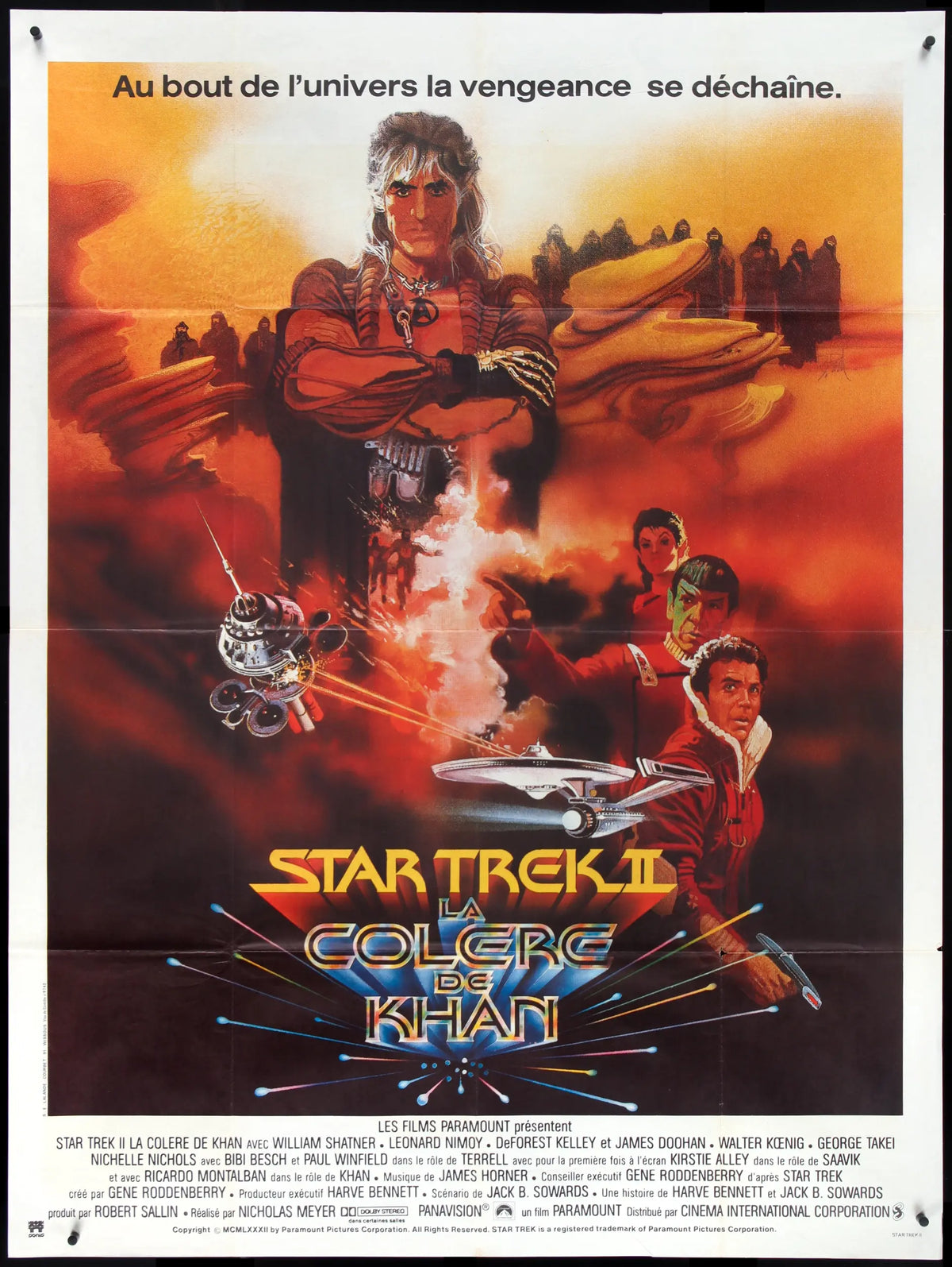 Star Trek II: The Wrath of Khan (1982) original movie poster for sale at Original Film Art