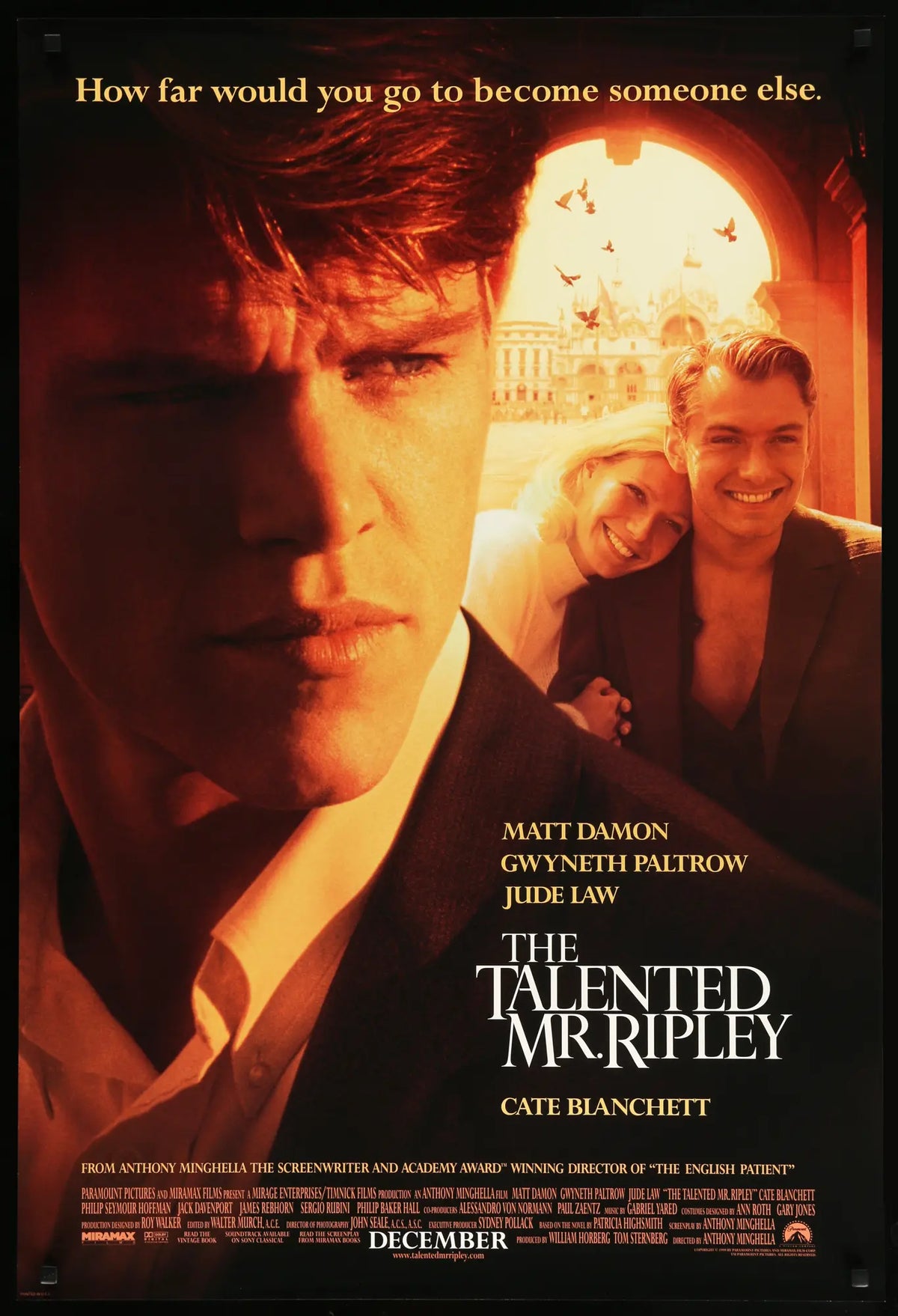 Talented Mr. Ripley (1999) original movie poster for sale at Original Film Art - Vintage Movie Posters
