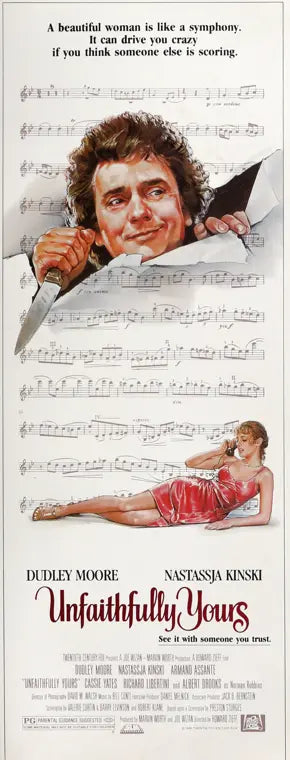 Unfaithfully Yours (1984) original movie poster for sale at Original Film Art - Vintage Movie Posters
