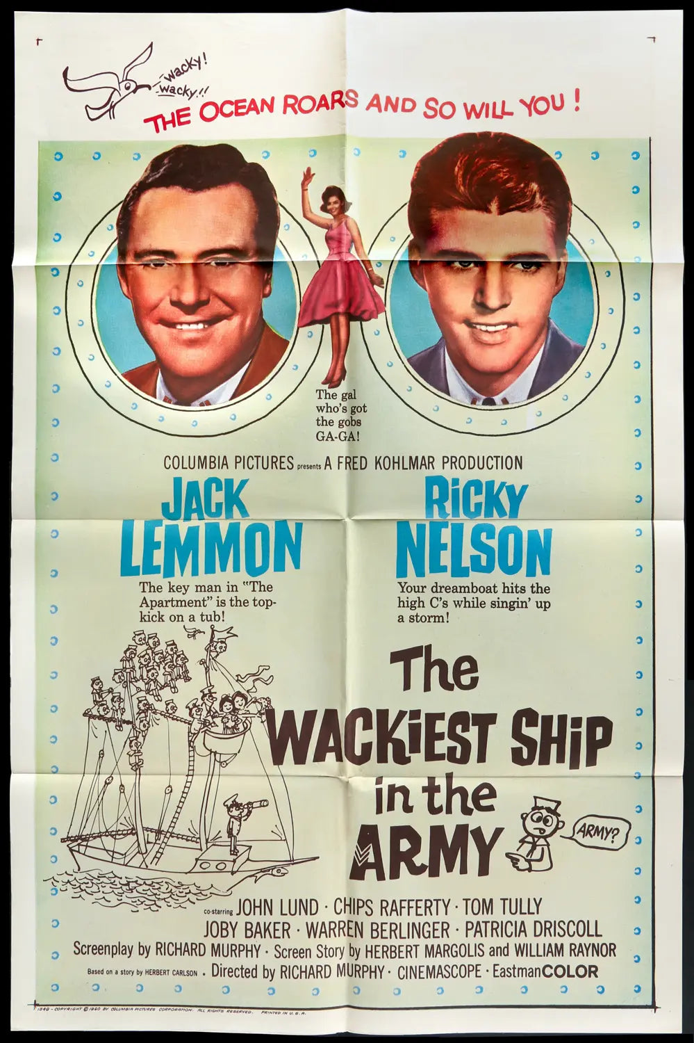 Wackiest Ship in the Army (1960) original movie poster for sale at Original Film Art