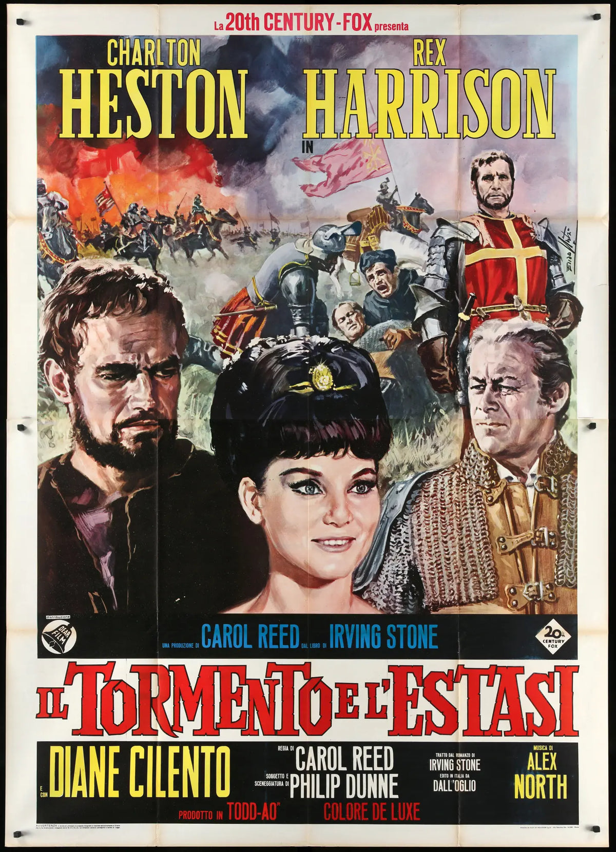 Agony and the Ecstasy (1965) original movie poster for sale at Original Film Art - Vintage Movie Posters