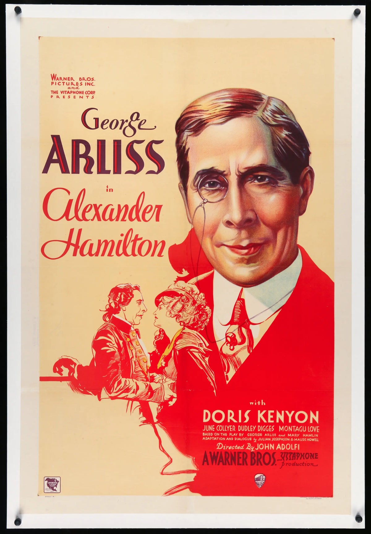 Alexander Hamilton (1931) original movie poster for sale at Original Film Art