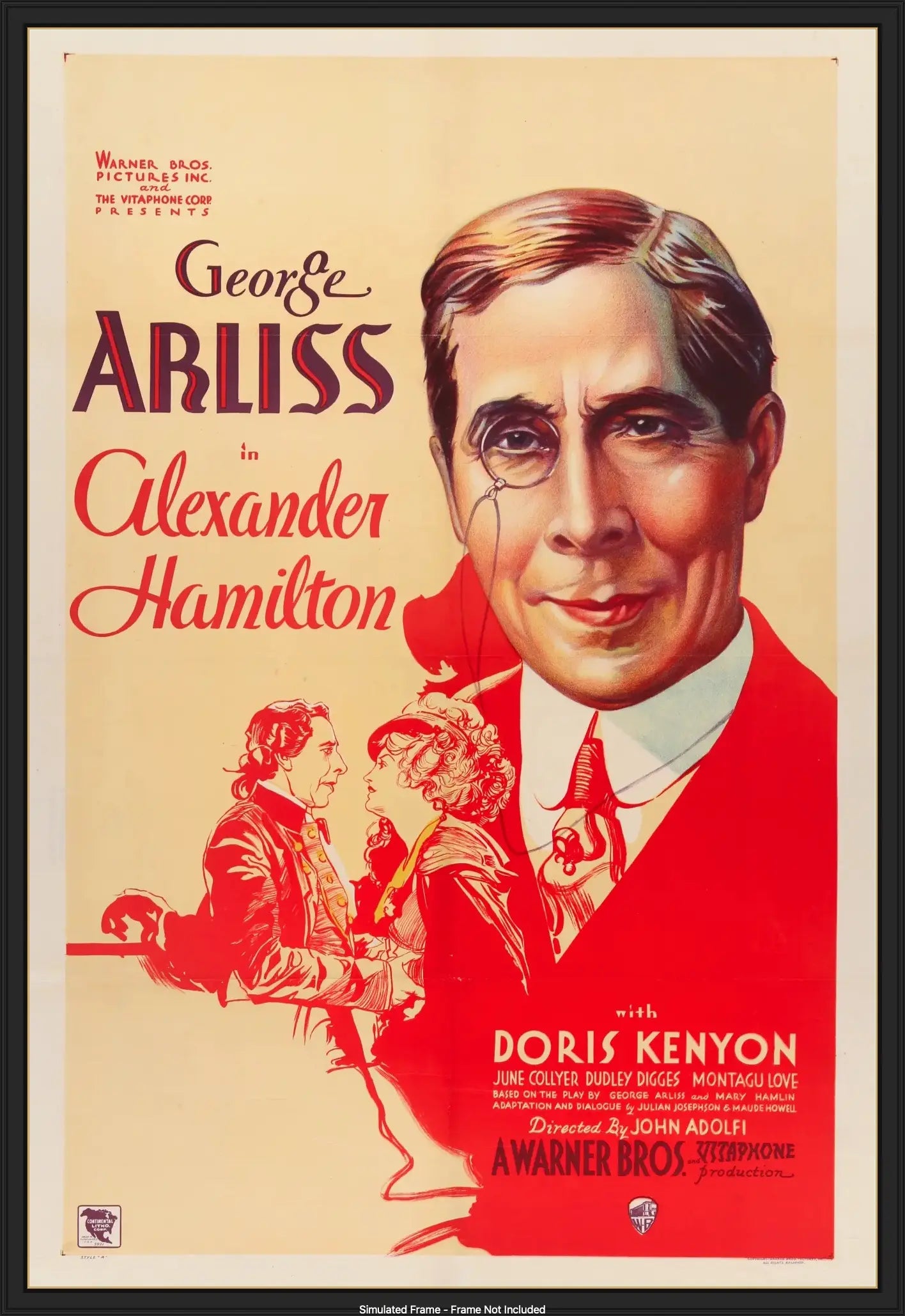 Alexander Hamilton (1931) original movie poster for sale at Original Film Art