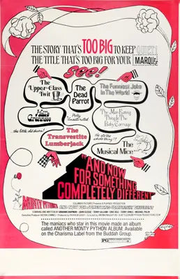 And Now for Something Completely Different (1971) original movie poster for sale at Original Film Art - Vintage Movie Posters