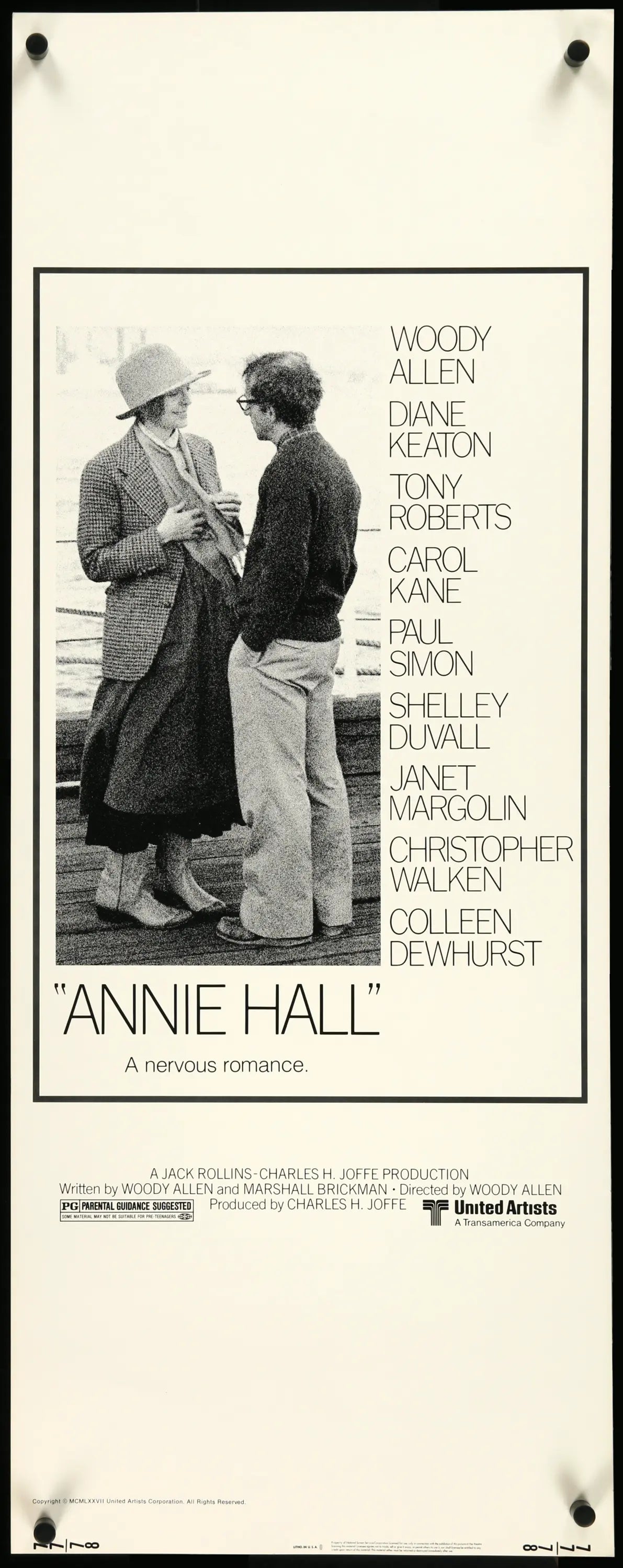 Annie Hall (1977) original movie poster for sale at Original Film Art - Vintage Movie Posters