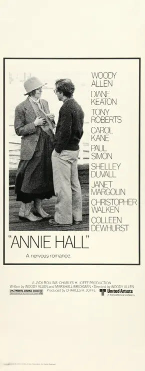 Annie Hall (1977) original movie poster for sale at Original Film Art - Vintage Movie Posters