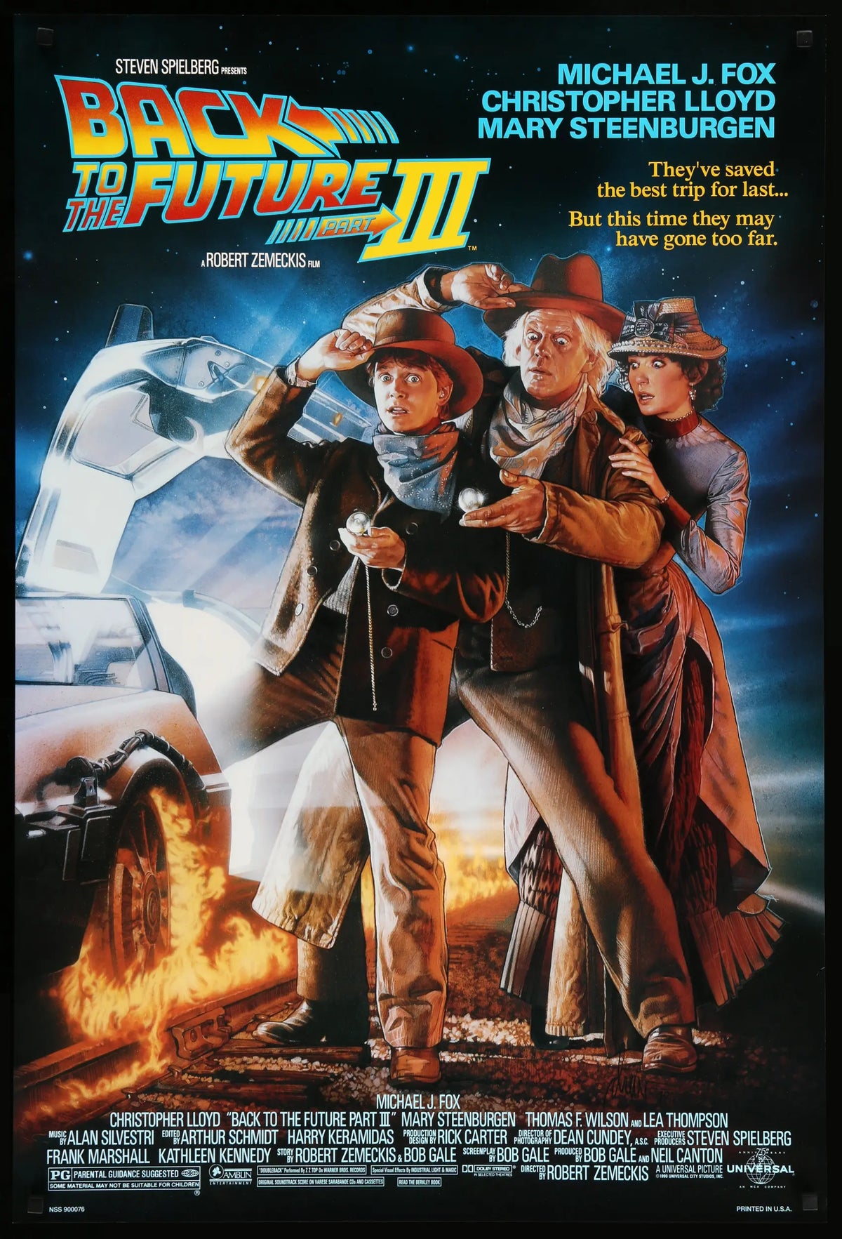 Back to the Future Part III (1990) original movie poster for sale at Original Film Art
