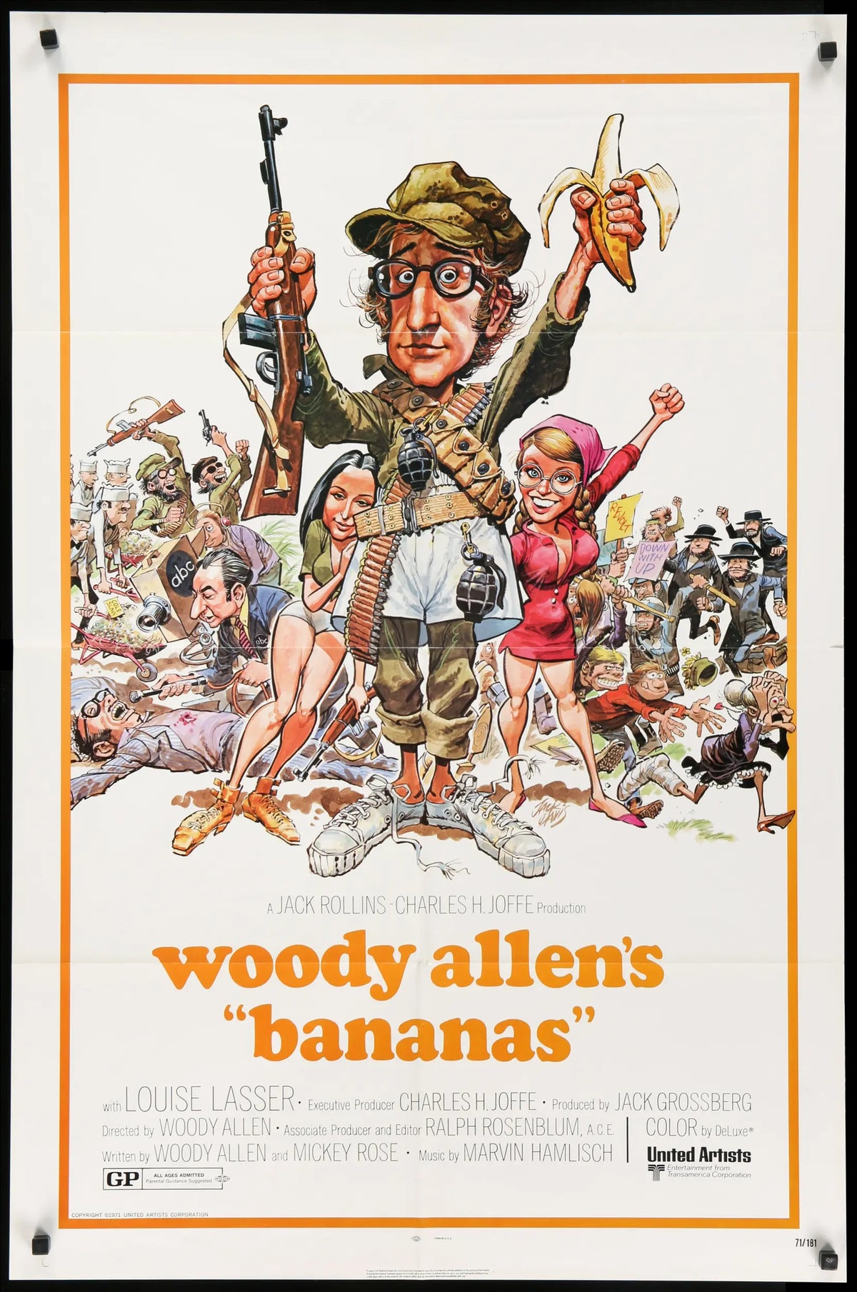 Bananas (1971) original movie poster for sale at Original Film Art - Vintage Movie Posters