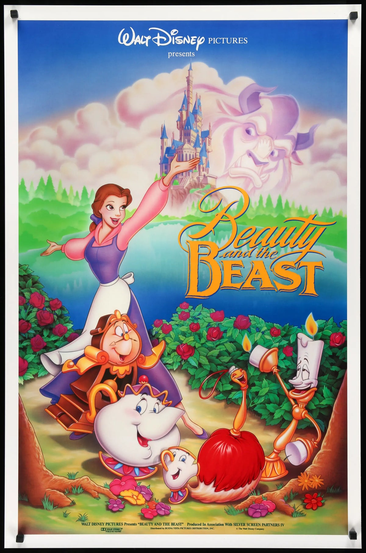 Beauty and the Beast (1991) original movie poster for sale at Original Film Art - Vintage Movie Posters