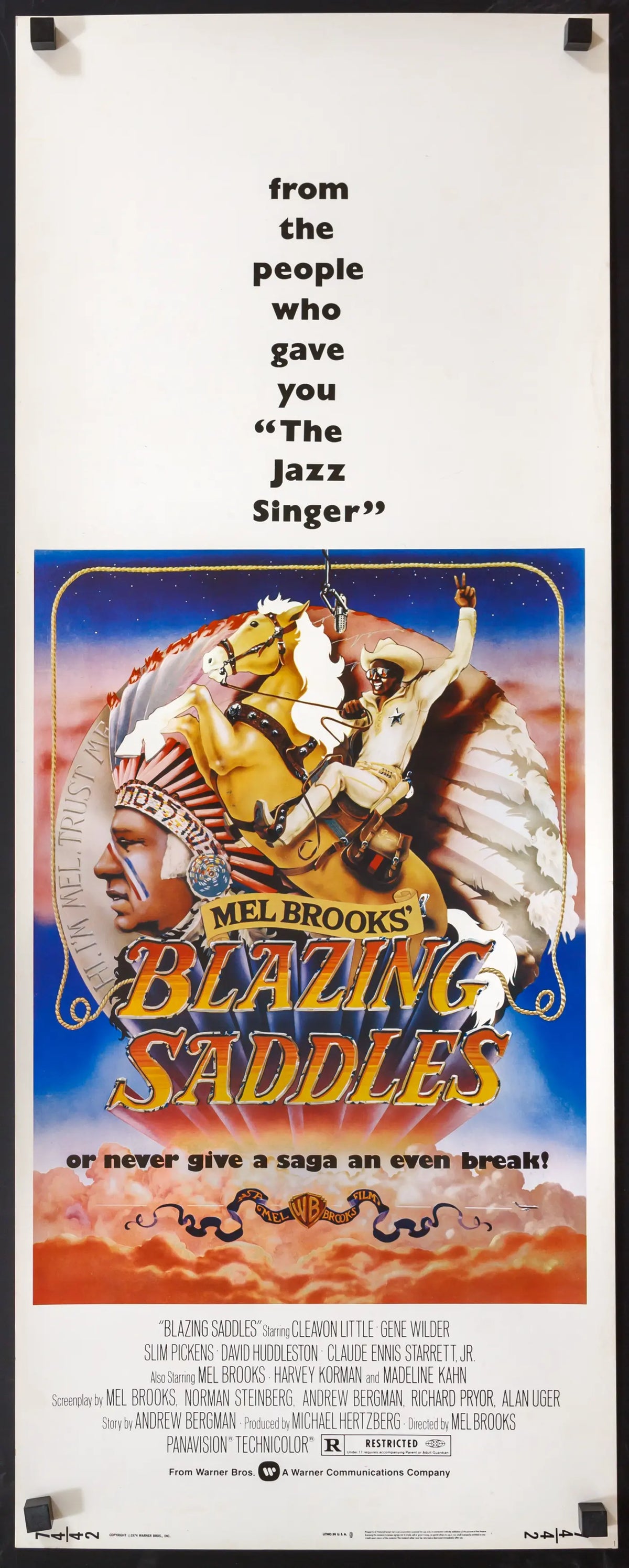 Blazing Saddles (1974) original movie poster for sale at Original Film Art